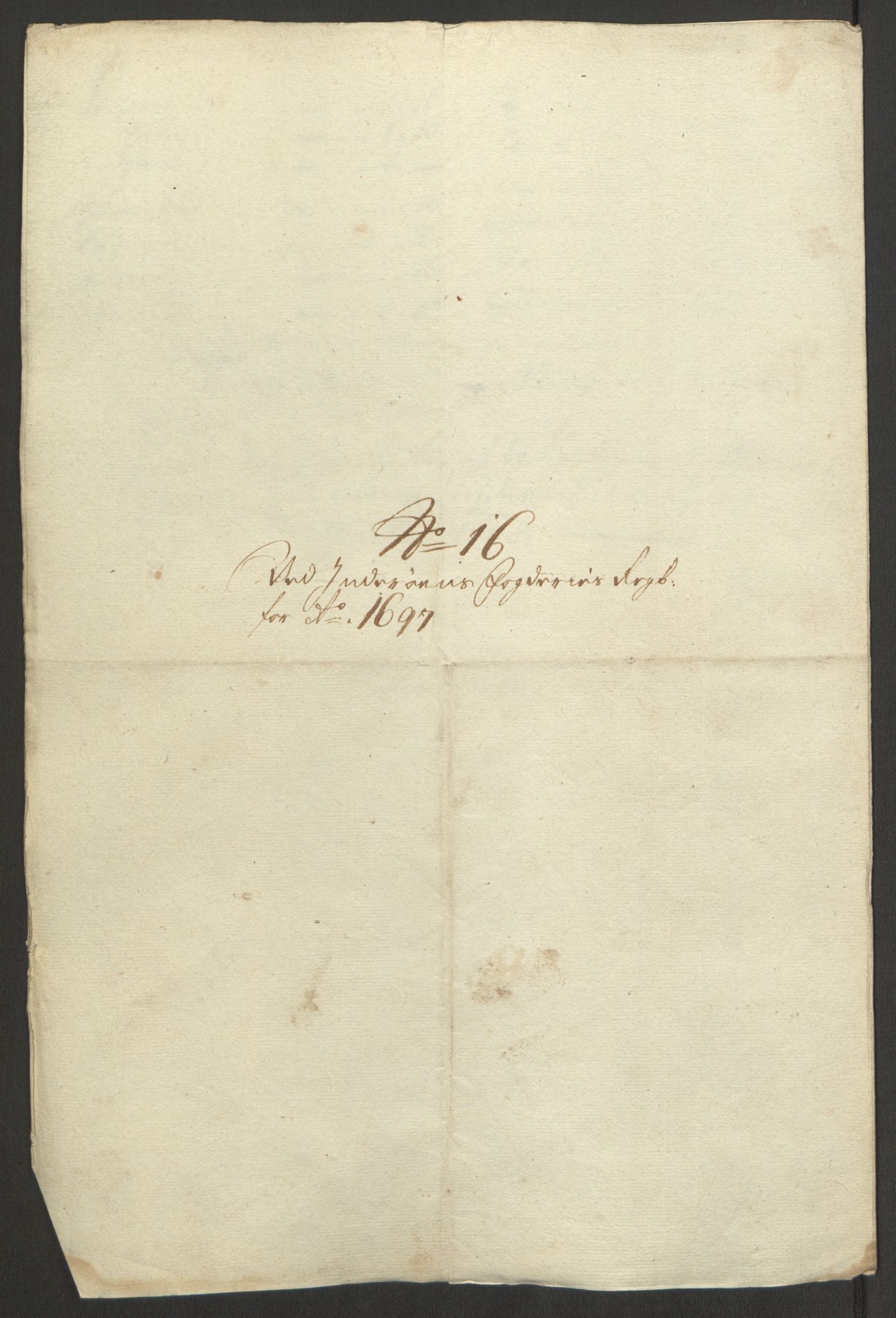 Rentekammeret inntil 1814, Reviderte regnskaper, Fogderegnskap, AV/RA-EA-4092/R63/L4309: Fogderegnskap Inderøy, 1695-1697, p. 566