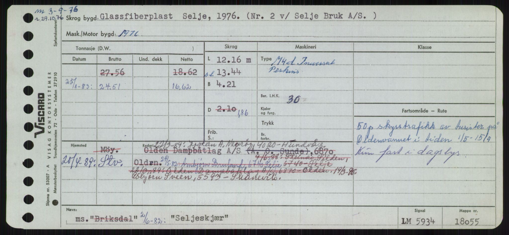 Sjøfartsdirektoratet med forløpere, Skipsmålingen, RA/S-1627/H/Ha/L0005/0001: Fartøy, S-Sven / Fartøy, S-Skji, p. 307