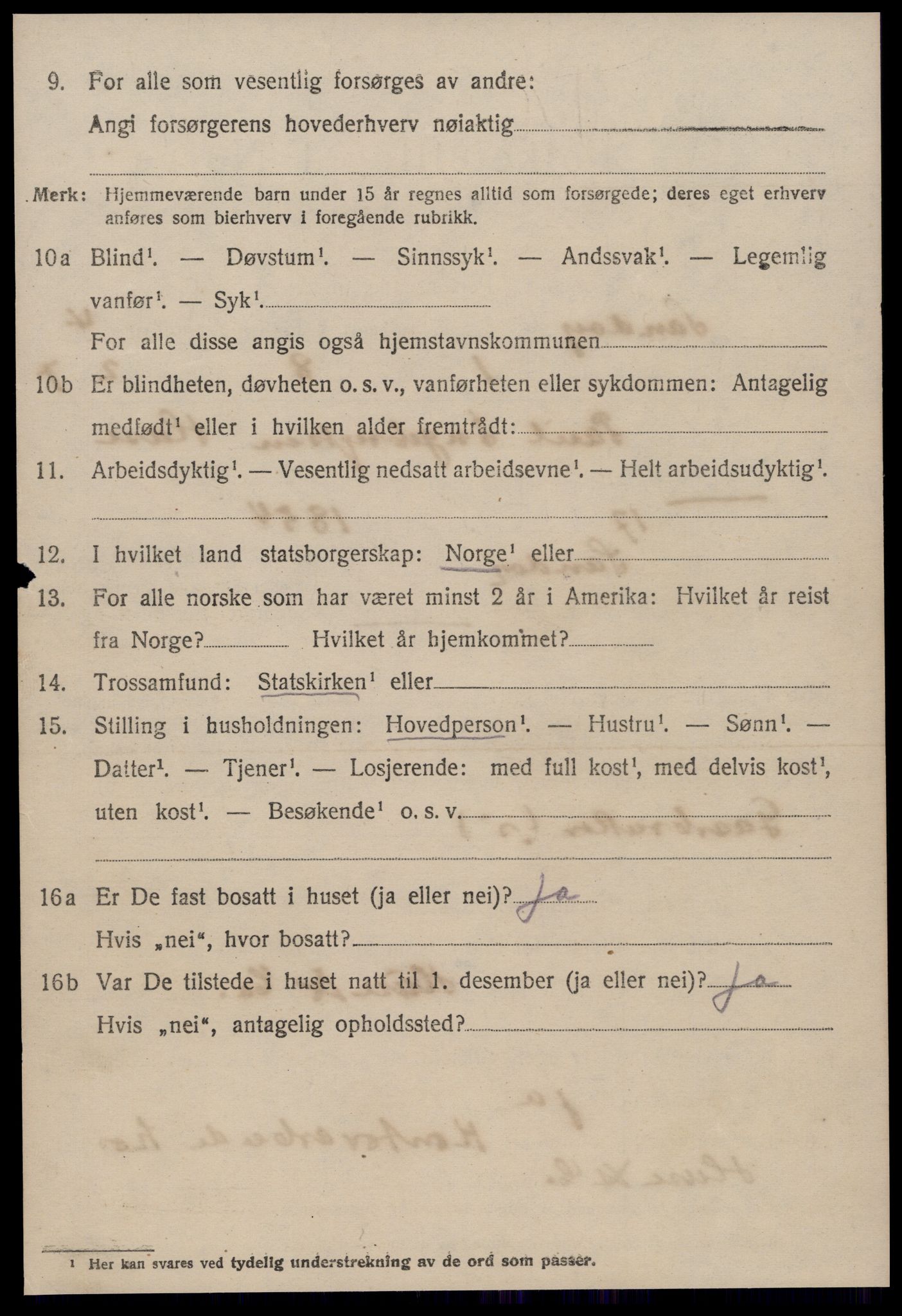 SAT, 1920 census for Sandøy, 1920, p. 1181