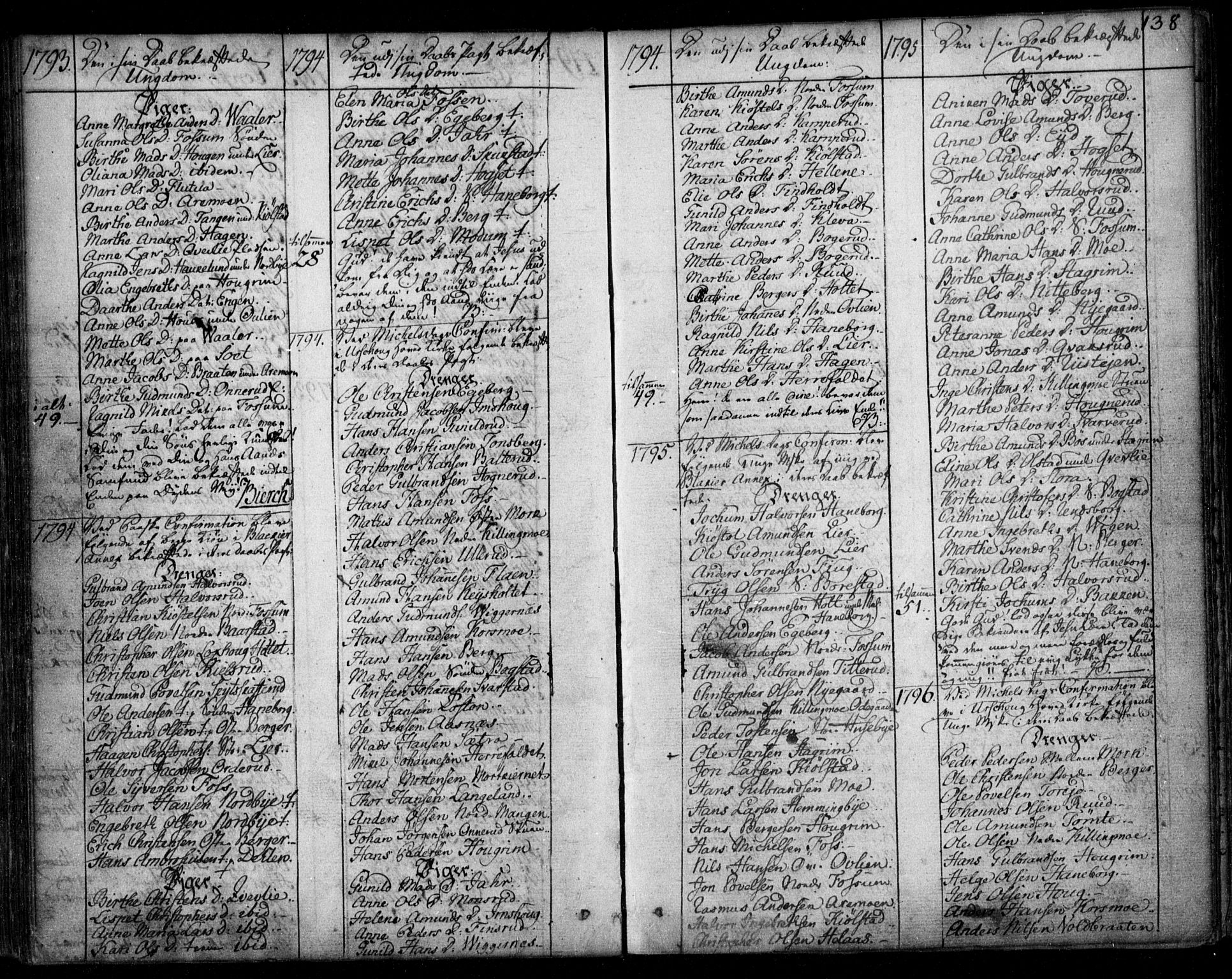 Aurskog prestekontor Kirkebøker, SAO/A-10304a/F/Fa/L0003: Parish register (official) no. I 3, 1767-1807, p. 138