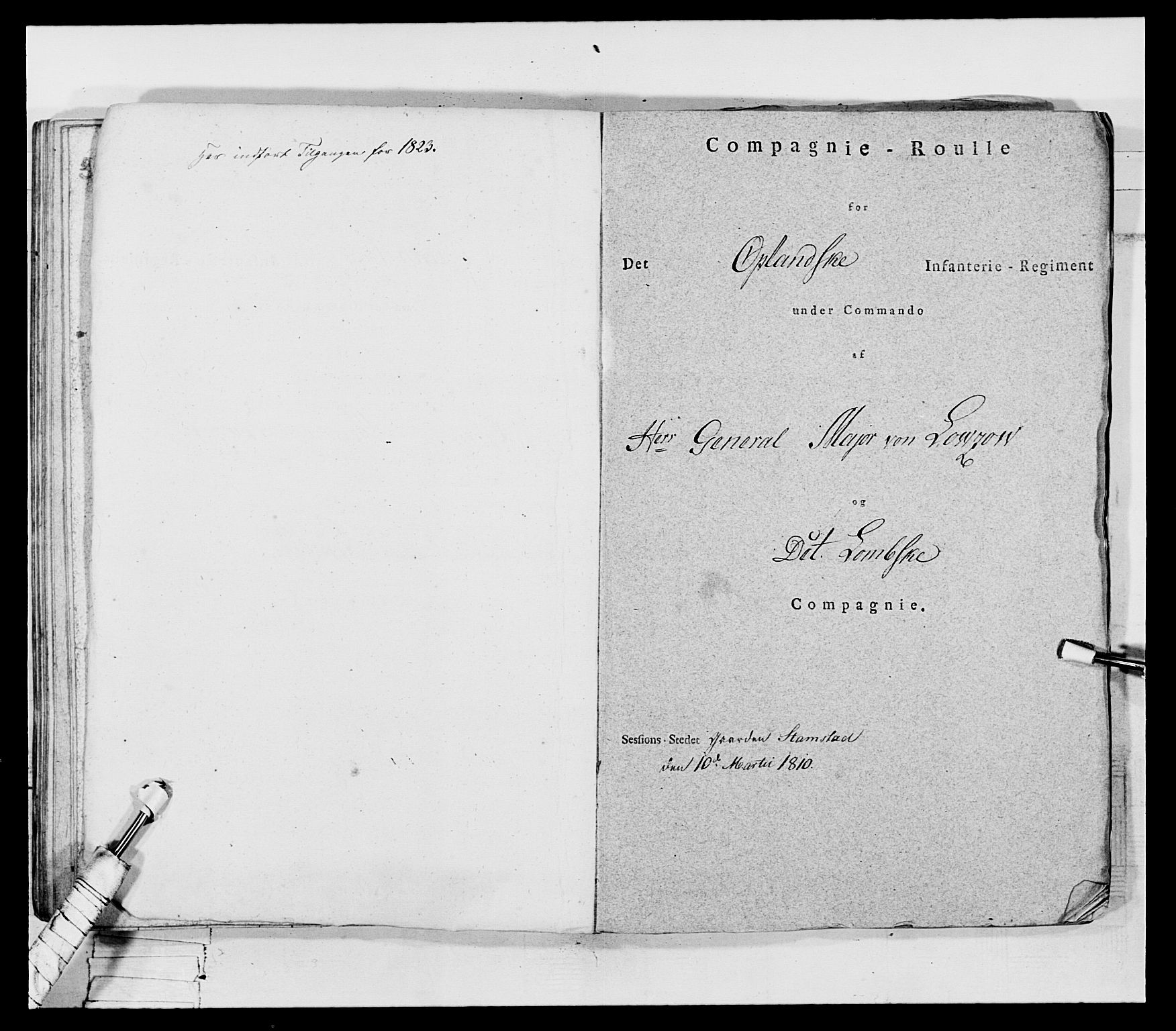 Generalitets- og kommissariatskollegiet, Det kongelige norske kommissariatskollegium, RA/EA-5420/E/Eh/L0069: Opplandske gevorbne infanteriregiment, 1810-1818, p. 162