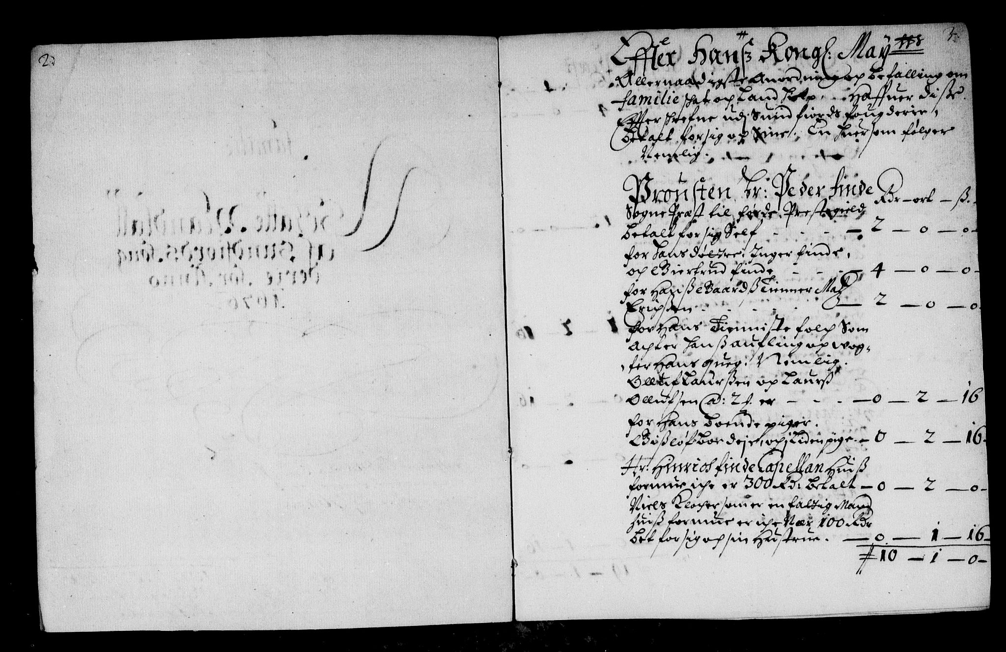 Rentekammeret inntil 1814, Reviderte regnskaper, Stiftamtstueregnskaper, Bergen stiftamt, RA/EA-6043/R/Rc/L0045: Bergen stiftamt, 1676