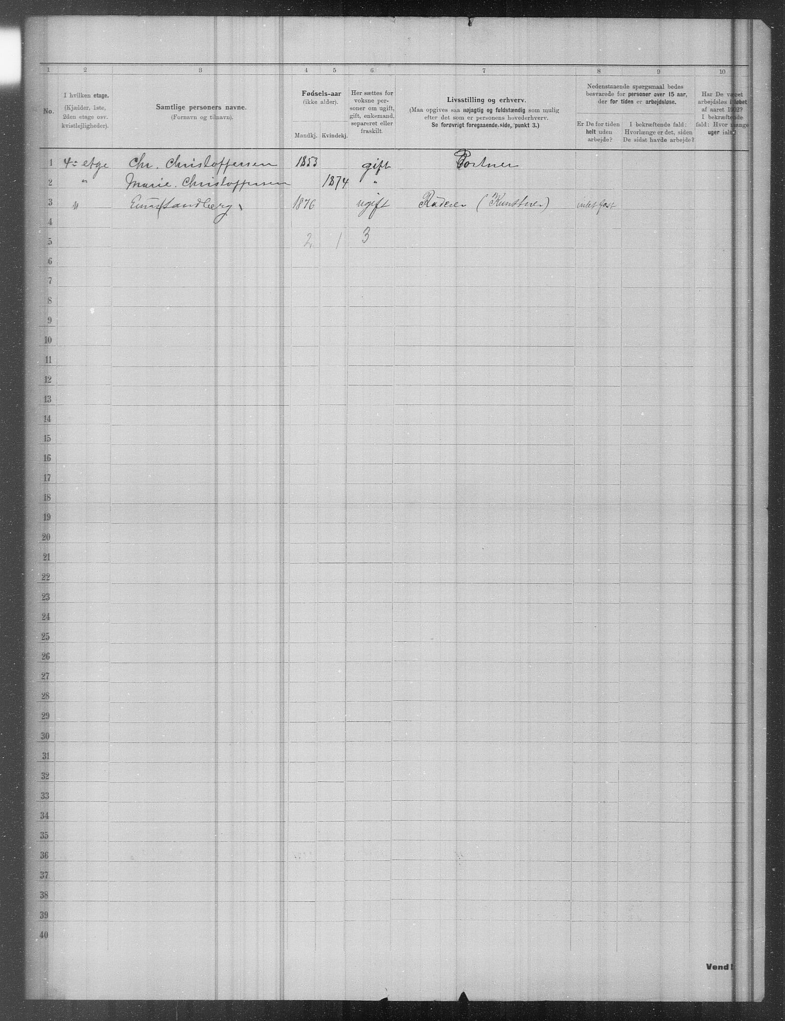 OBA, Municipal Census 1902 for Kristiania, 1902, p. 19339