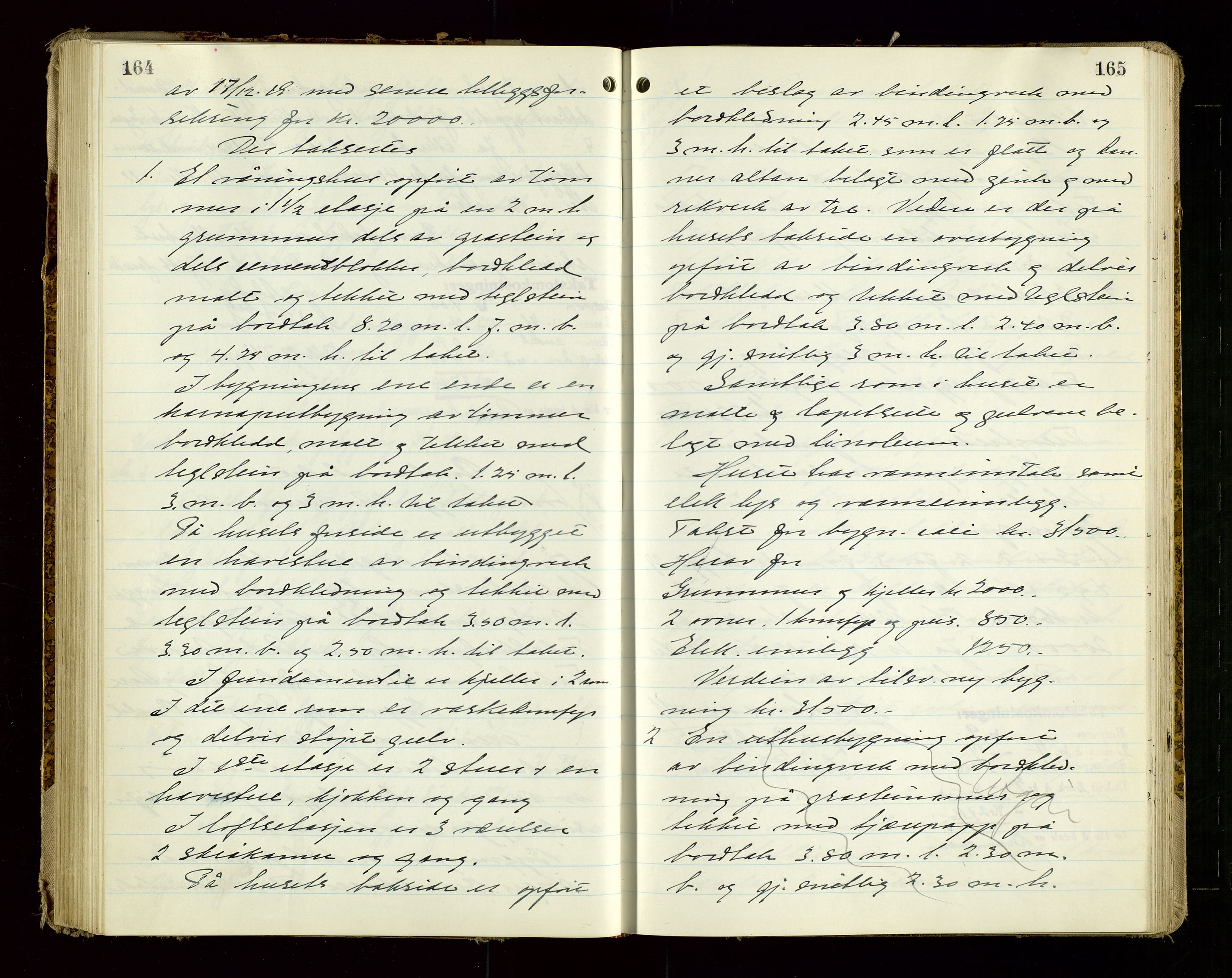 Eigersund lensmannskontor, AV/SAST-A-100171/God/L0013: "Branntakstprotokoll", 1944-1951, p. 164-165