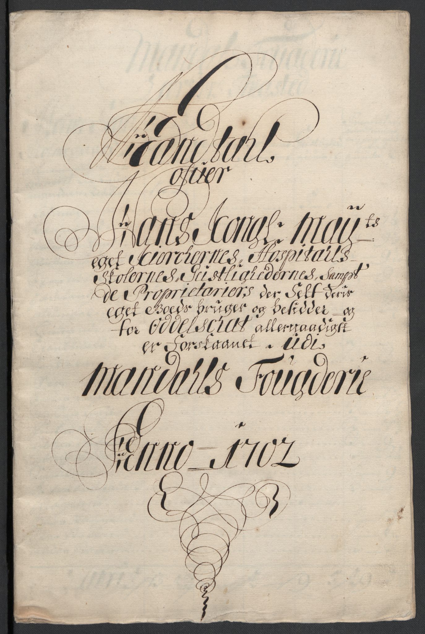 Rentekammeret inntil 1814, Reviderte regnskaper, Fogderegnskap, AV/RA-EA-4092/R43/L2549: Fogderegnskap Lista og Mandal, 1701-1702, p. 348