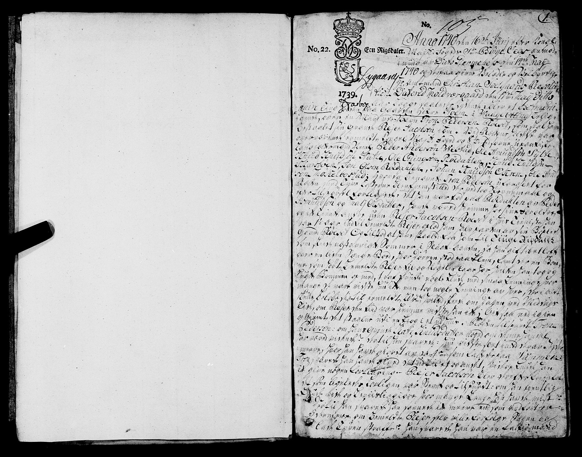 Romsdal sorenskriveri, SAT/A-4149/1/1/1A/L0012: Tingbok, 1740-1749, p. 0b-1a