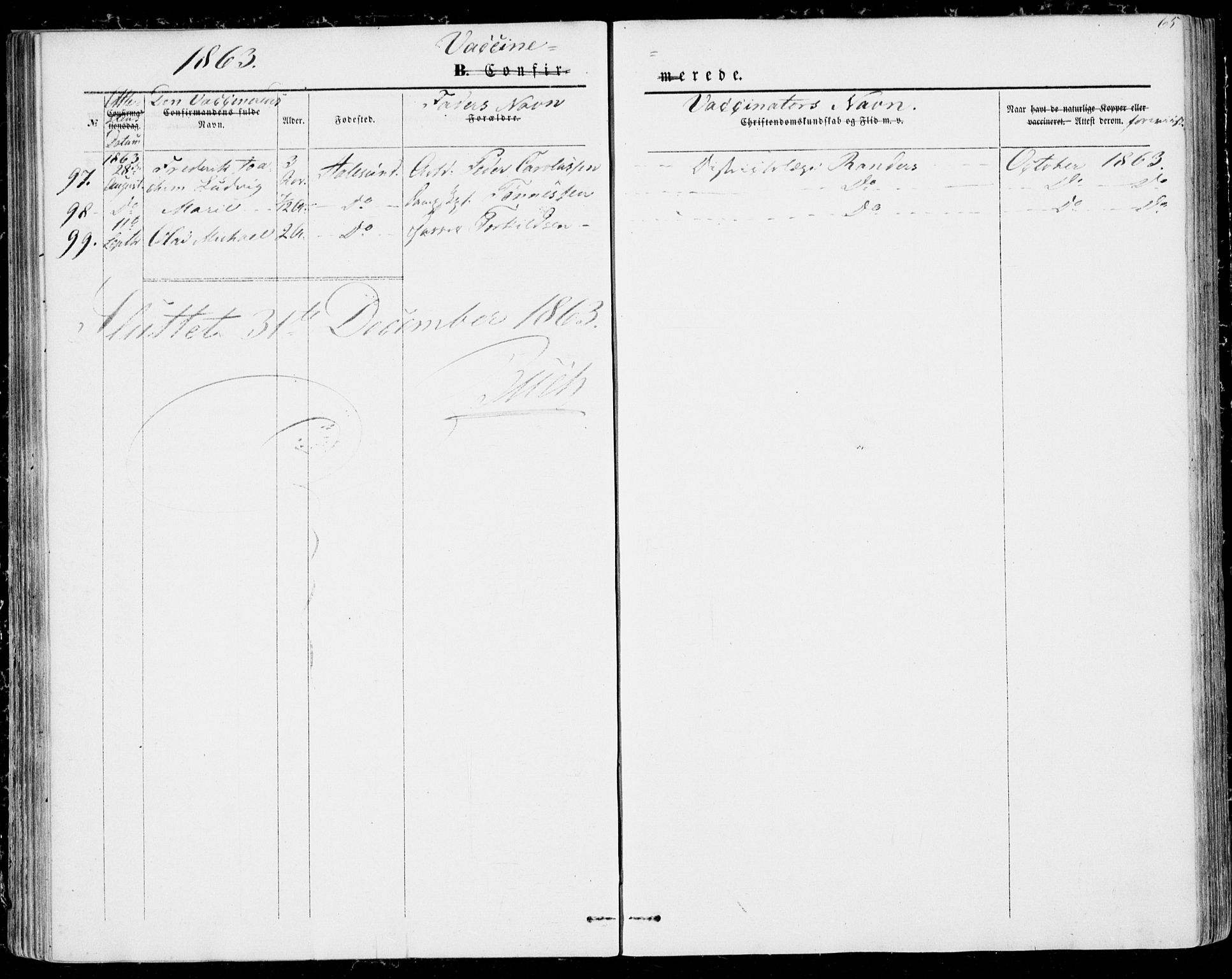 Ministerialprotokoller, klokkerbøker og fødselsregistre - Møre og Romsdal, AV/SAT-A-1454/529/L0451: Parish register (official) no. 529A01, 1855-1863, p. 65