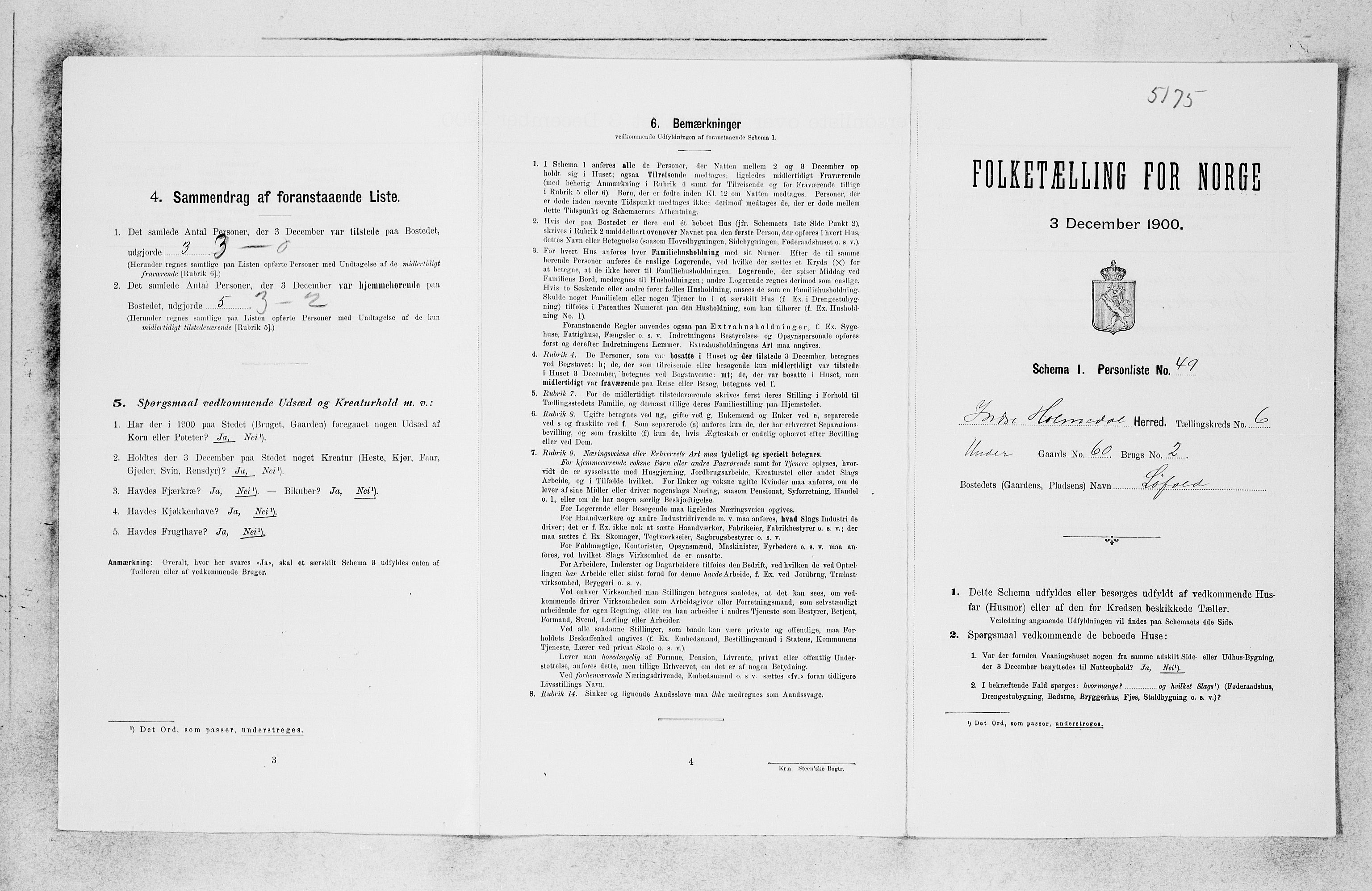 SAB, 1900 census for Indre Holmedal, 1900, p. 618
