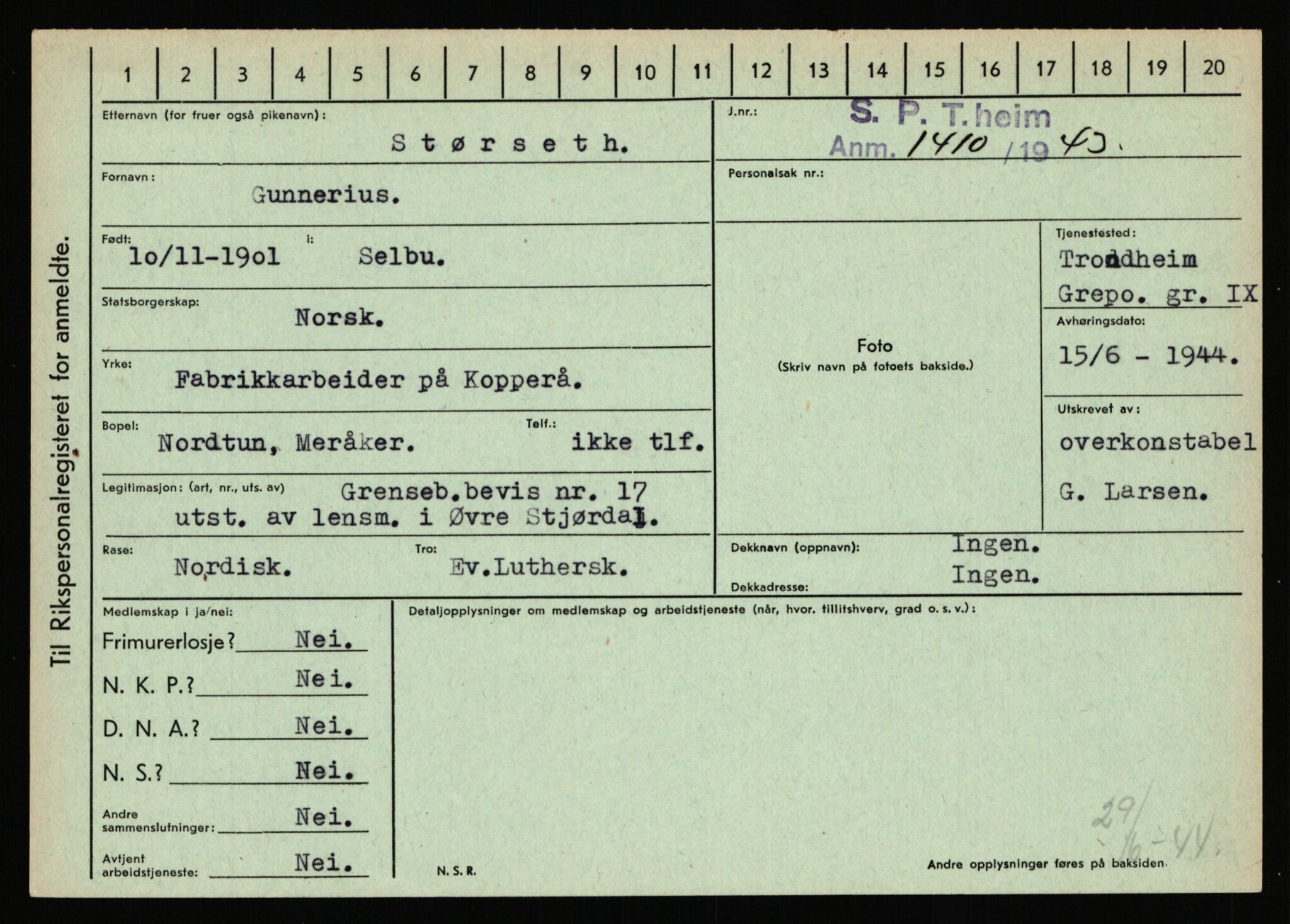 Statspolitiet - Hovedkontoret / Osloavdelingen, AV/RA-S-1329/C/Ca/L0014: Seterlien - Svartås, 1943-1945, p. 4627