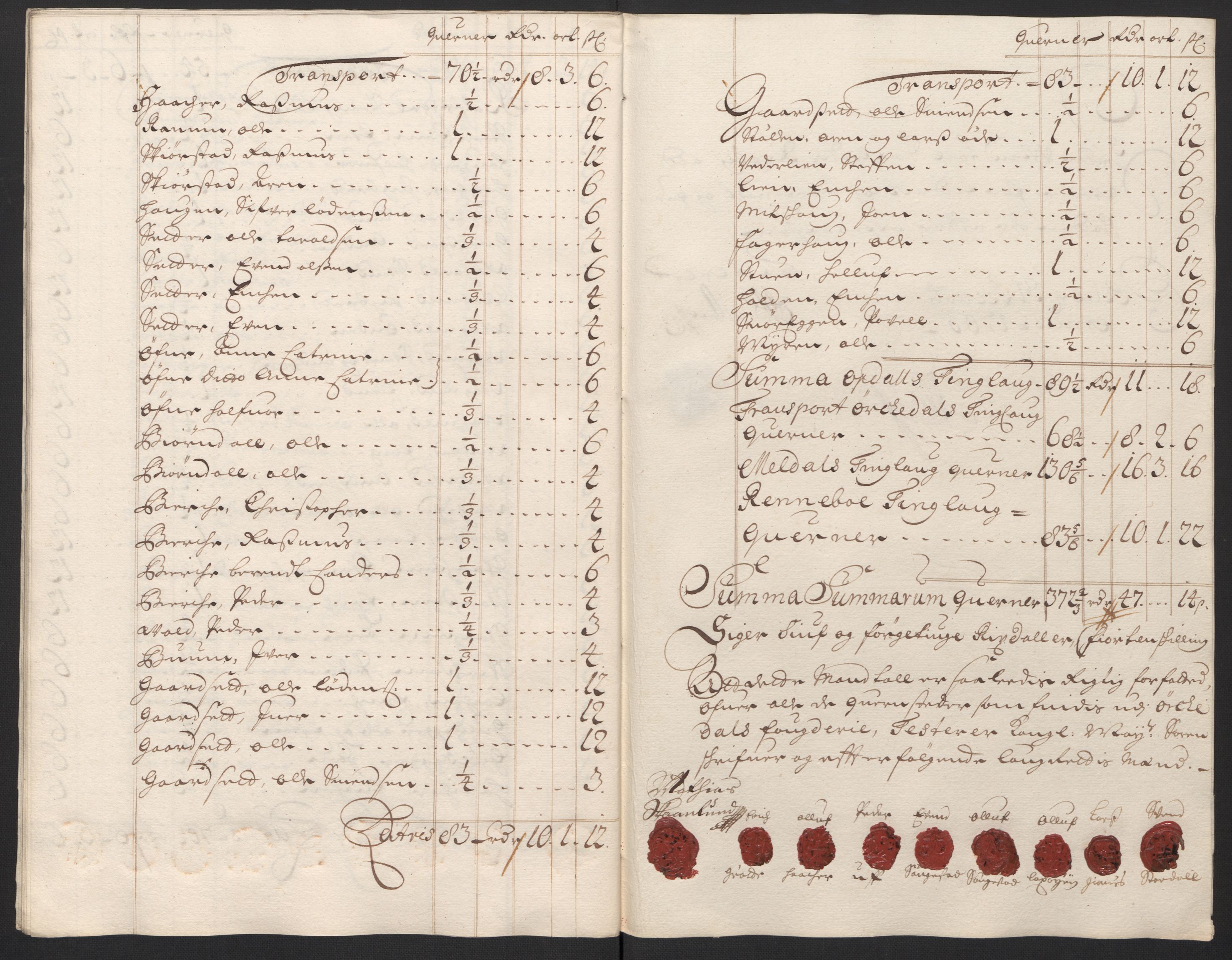 Rentekammeret inntil 1814, Reviderte regnskaper, Fogderegnskap, RA/EA-4092/R60/L3950: Fogderegnskap Orkdal og Gauldal, 1700, p. 123