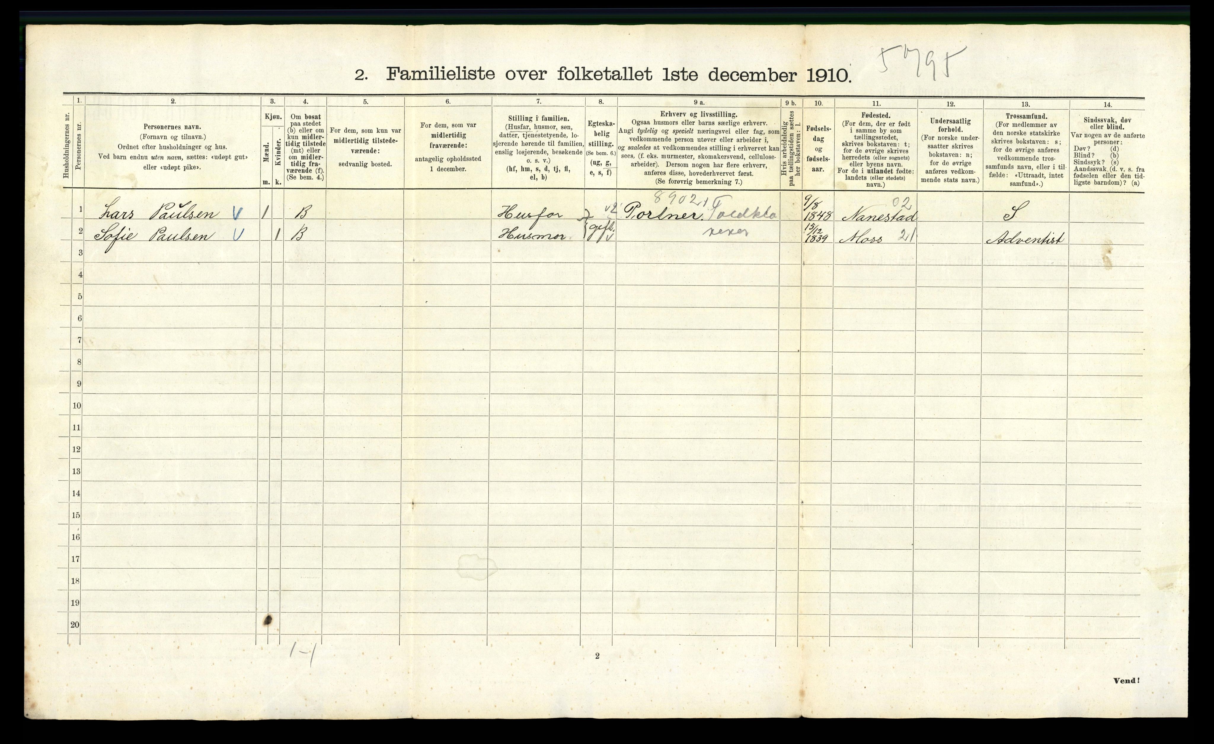 RA, 1910 census for Kristiania, 1910, p. 99542