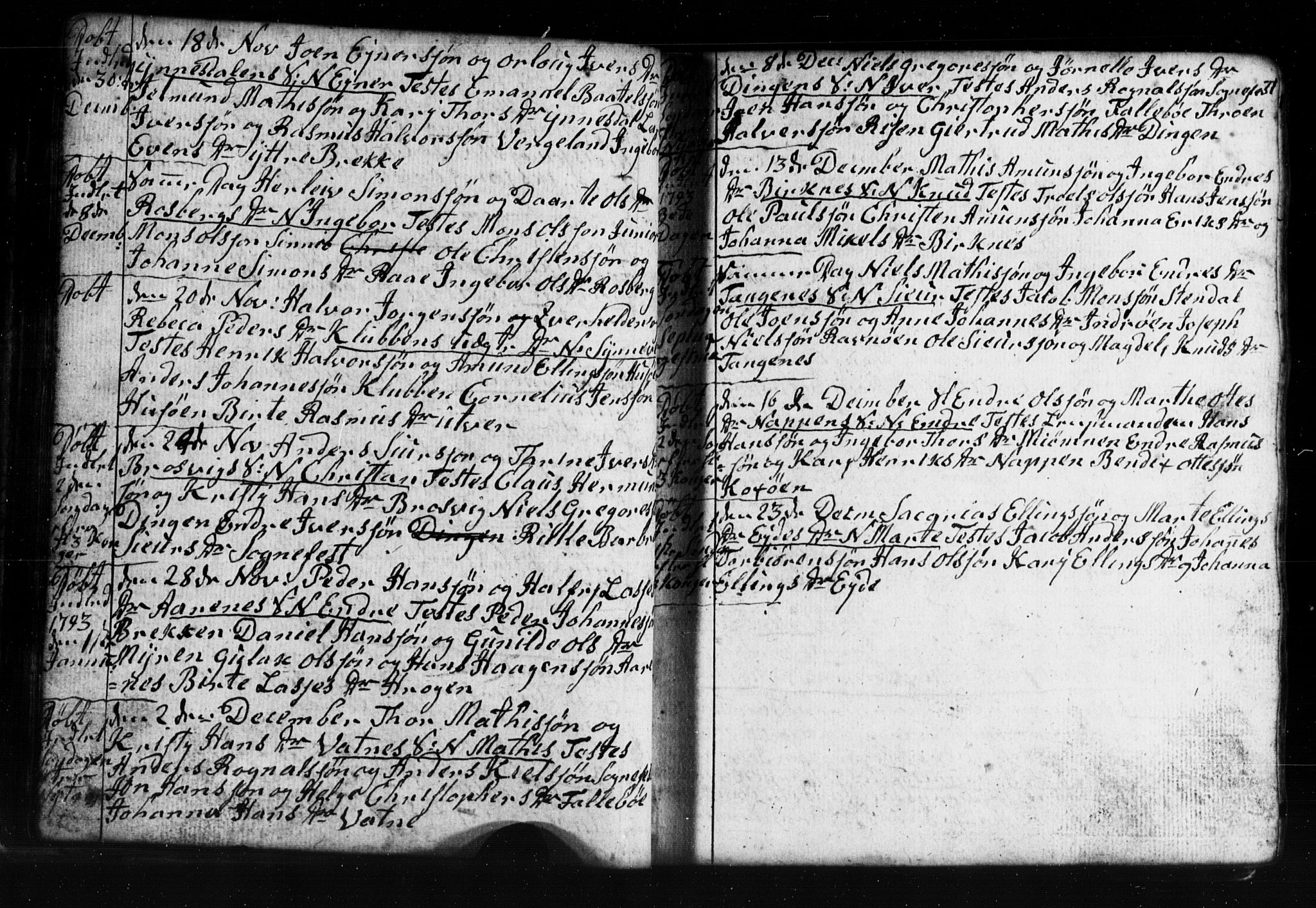 Gulen sokneprestembete, AV/SAB-A-80201/H/Hab: Parish register (copy) no. A 2, 1791-1814