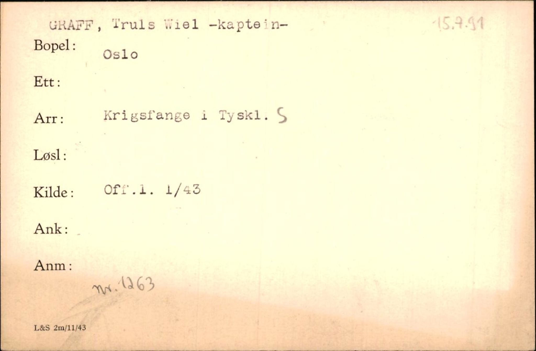 Forsvaret, Forsvarets krigshistoriske avdeling, AV/RA-RAFA-2017/Y/Yf/L0200: II-C-11-2102  -  Norske krigsfanger i Tyskland, 1940-1945, p. 319