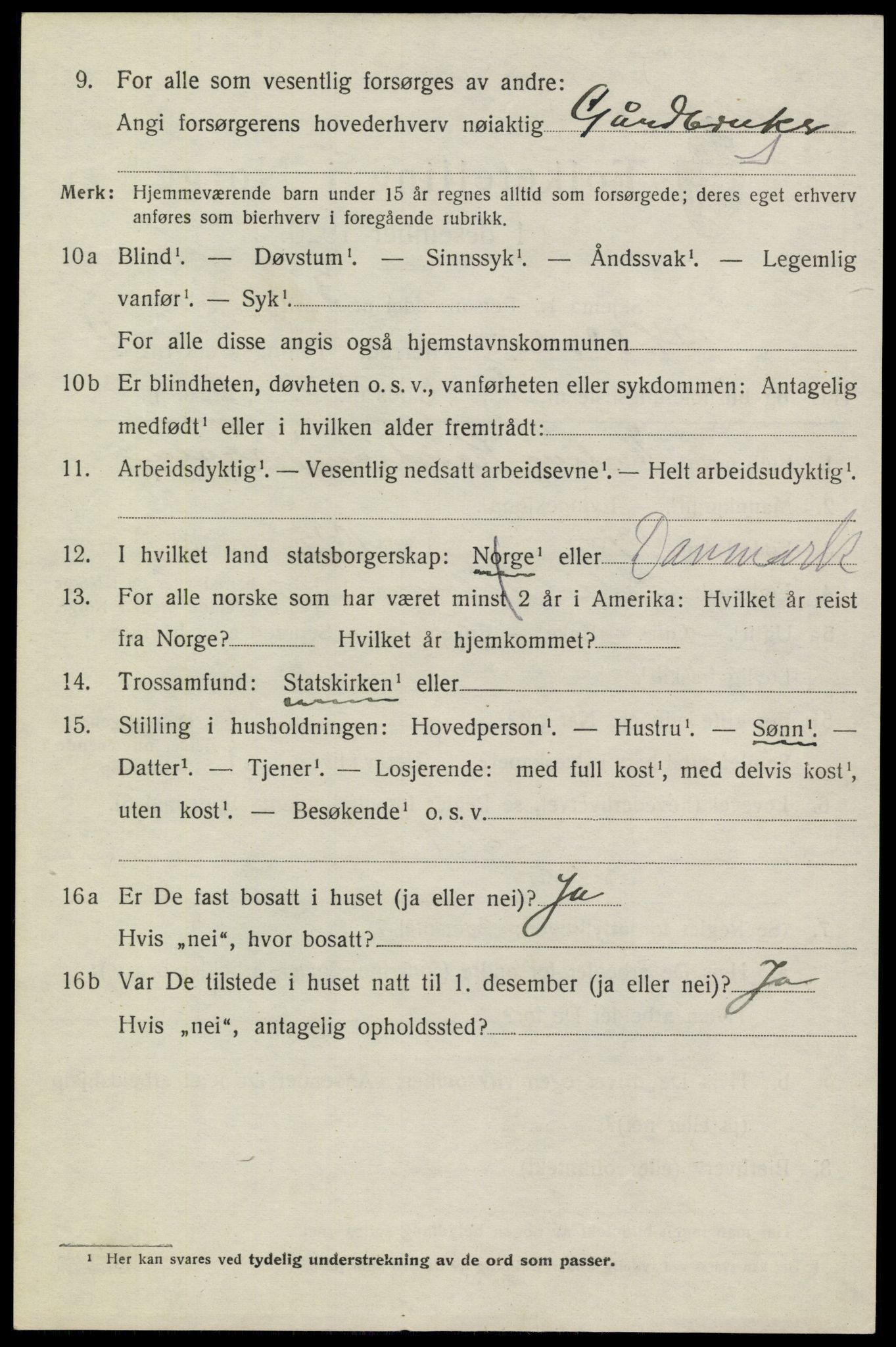 SAKO, 1920 census for Heddal, 1920, p. 4453