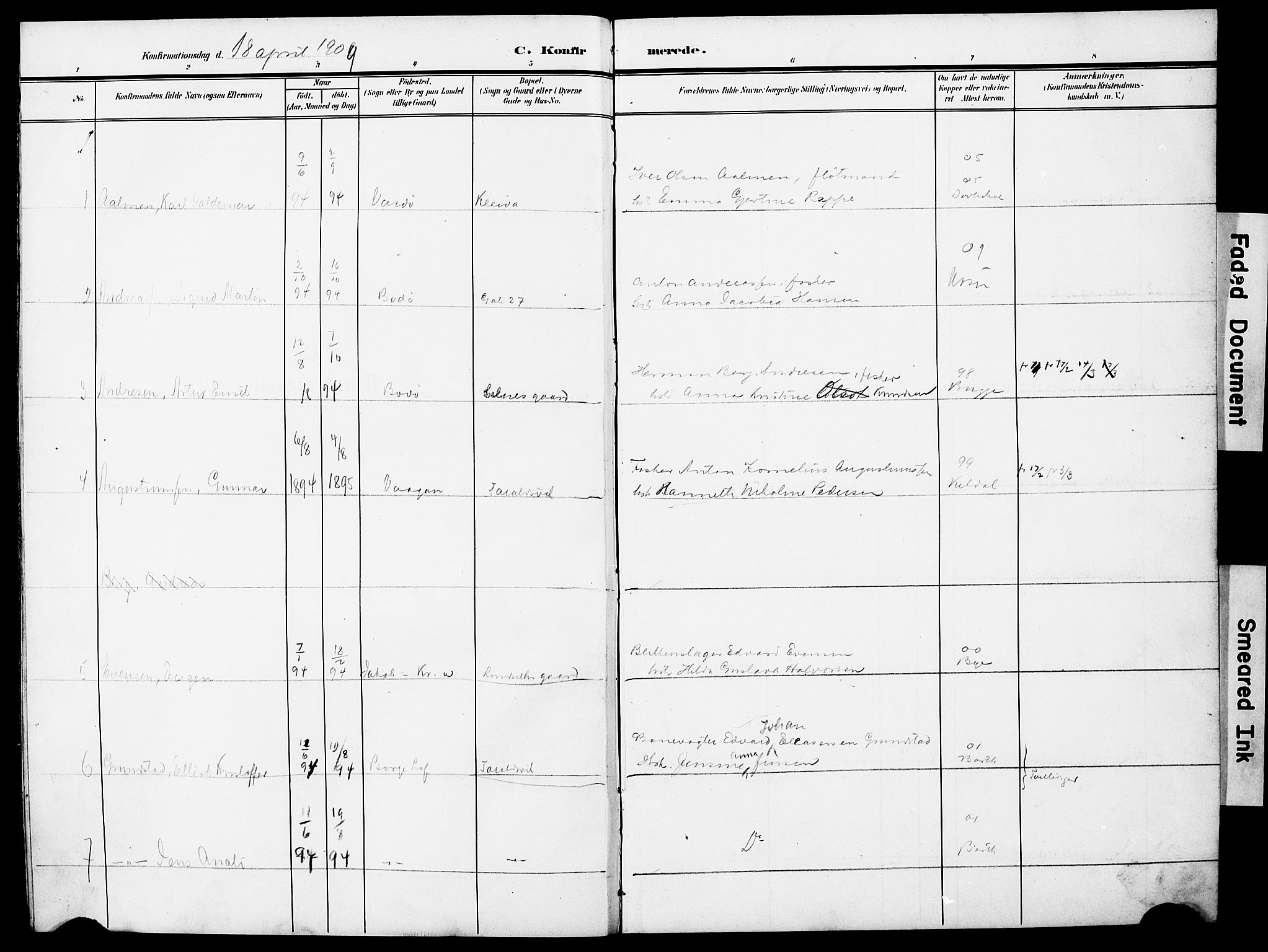 Ministerialprotokoller, klokkerbøker og fødselsregistre - Nordland, AV/SAT-A-1459/871/L0987: Parish register (official) no. 871A03, 1909-1914