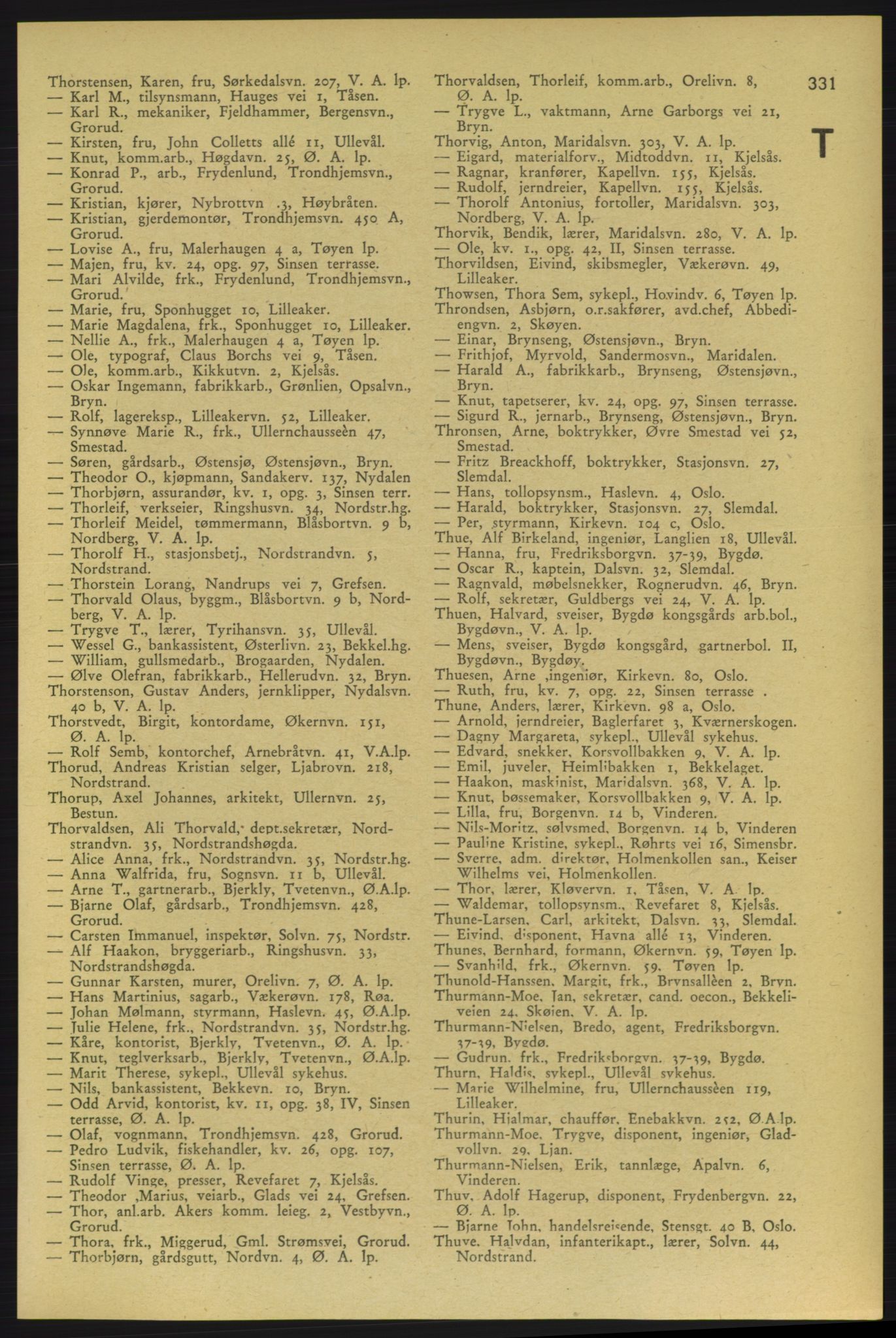 Aker adressebok/adressekalender, PUBL/001/A/006: Aker adressebok, 1937-1938, p. 331