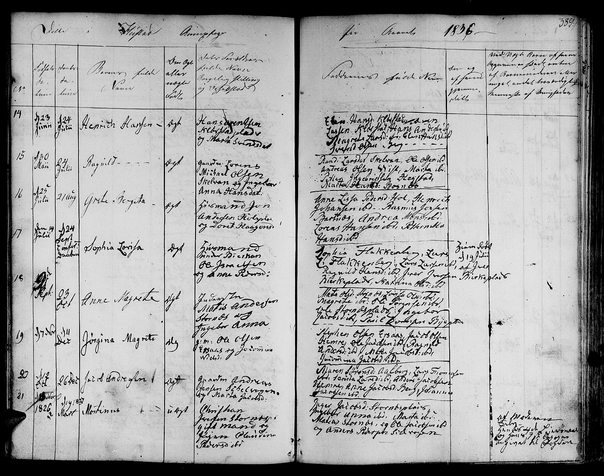 Ministerialprotokoller, klokkerbøker og fødselsregistre - Nord-Trøndelag, SAT/A-1458/730/L0277: Parish register (official) no. 730A06 /3, 1830-1839, p. 389