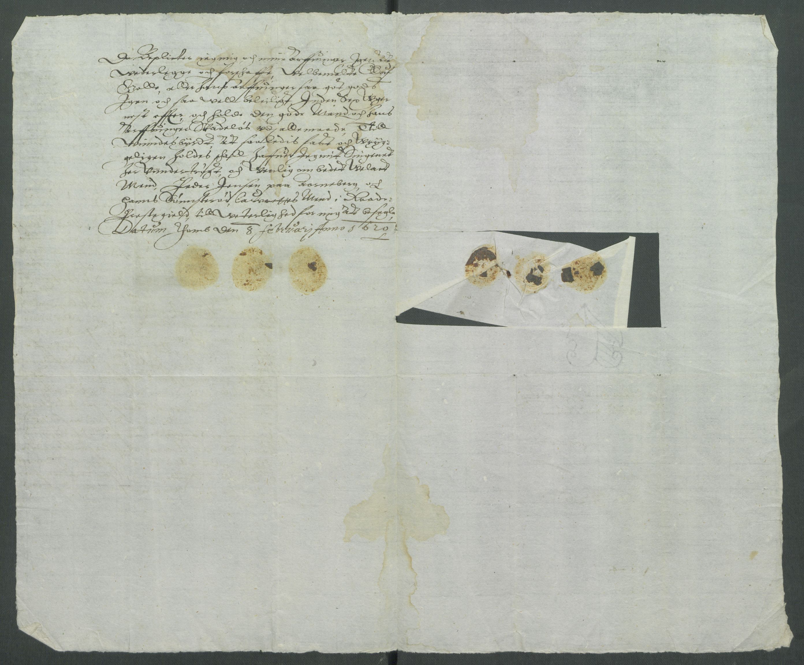 Riksarkivets diplomsamling, AV/RA-EA-5965/F02/L0129: Dokumenter, 1620-1621, p. 10