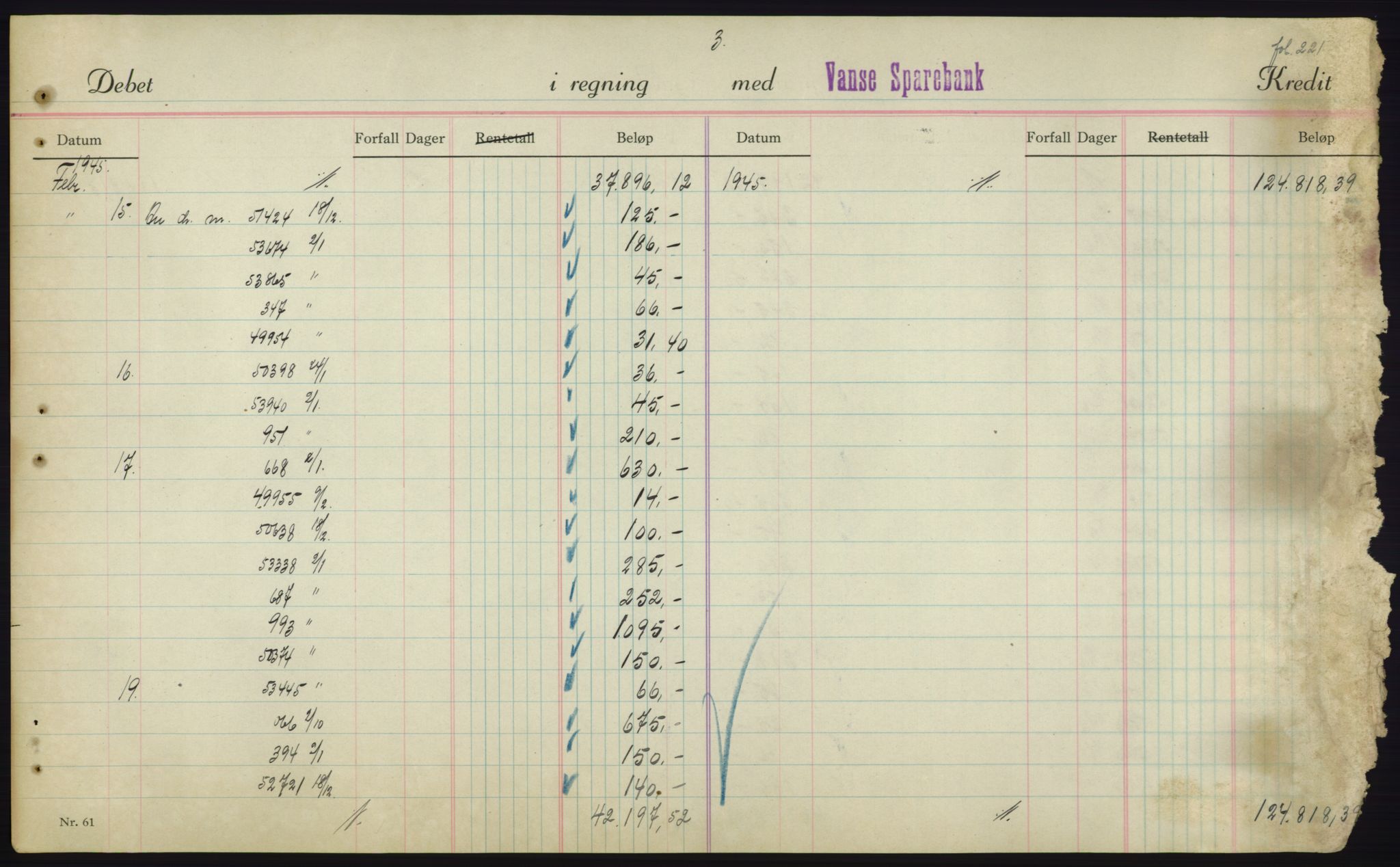 Forsvarsdepartementet, 10. kontor / Oppgjørskontoret, AV/RA-RAFA-1225/D/Db/L0180: Lista oppgjørskontor, 1942-1952, p. 1903