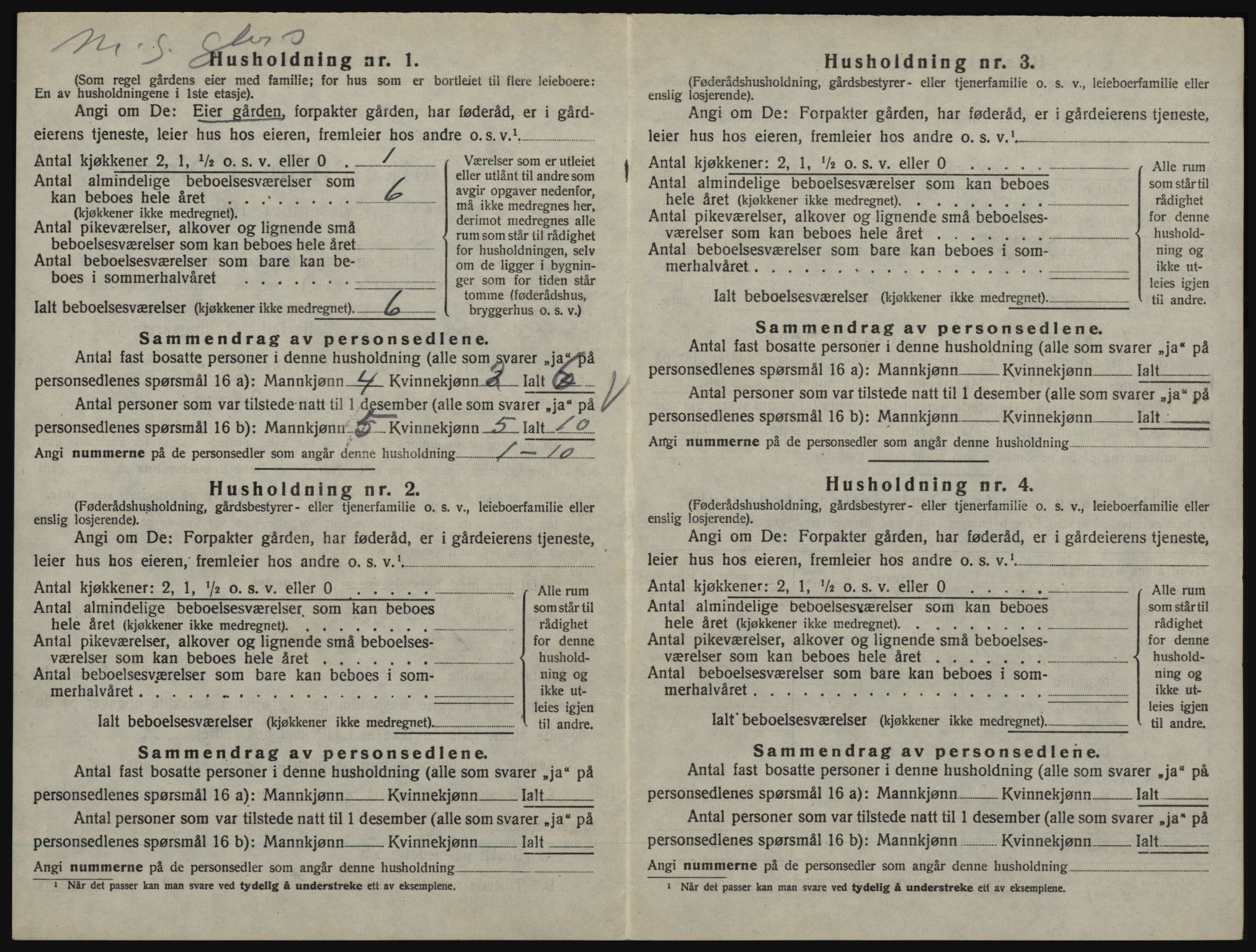 SAO, 1920 census for Aremark, 1920, p. 186