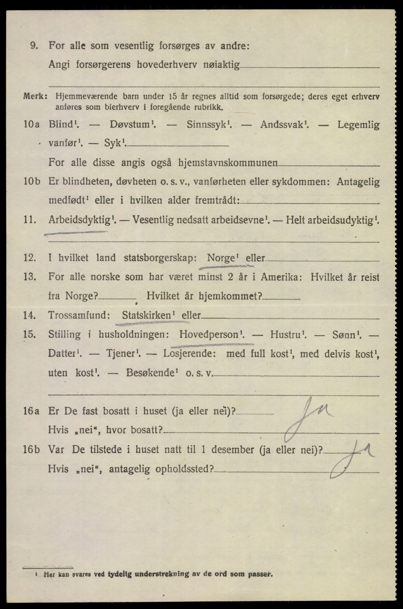 SAKO, 1920 census for Tinn, 1920, p. 16715