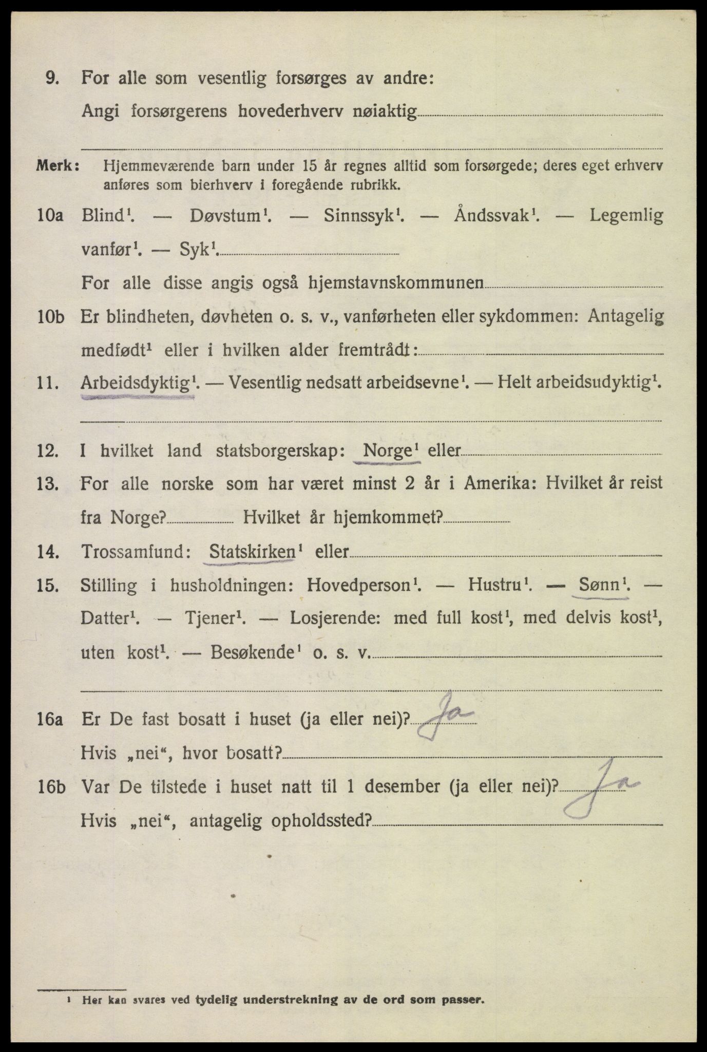 SAH, 1920 census for Furnes, 1920, p. 5656