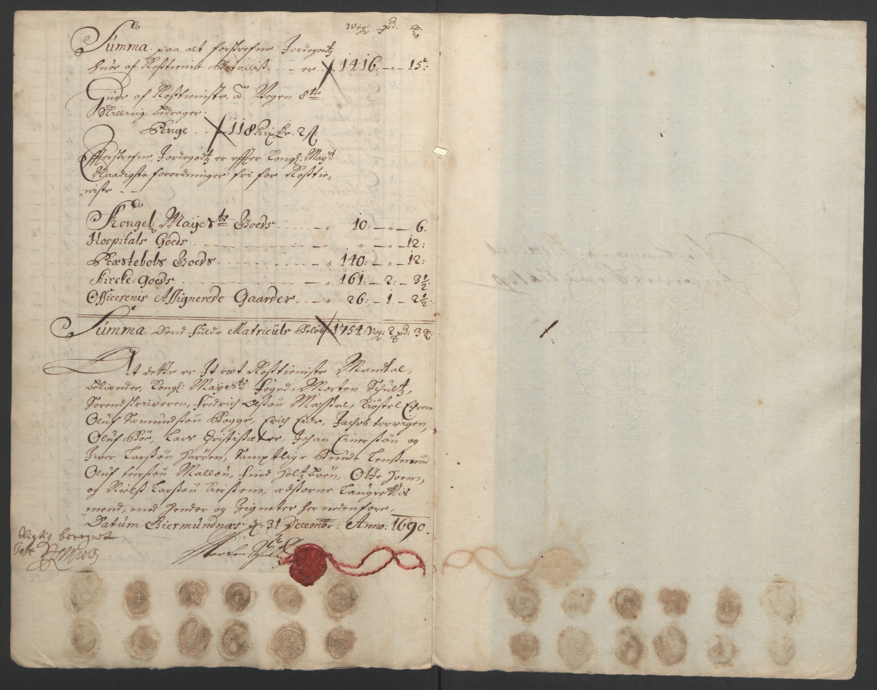 Rentekammeret inntil 1814, Reviderte regnskaper, Fogderegnskap, AV/RA-EA-4092/R55/L3649: Fogderegnskap Romsdal, 1690-1691, p. 125