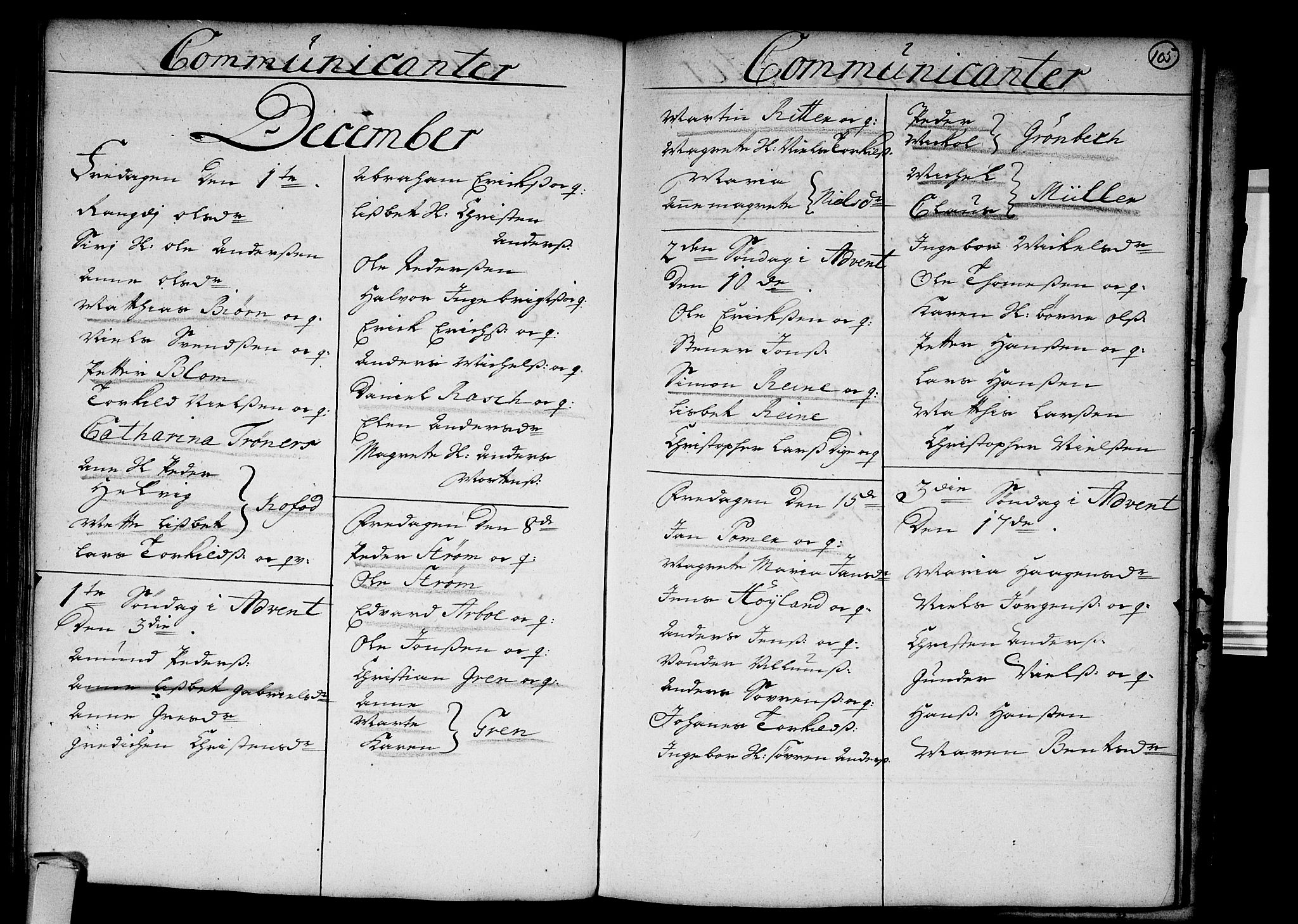 Strømsø kirkebøker, SAKO/A-246/F/Fa/L0003: Parish register (official) no. I 3, 1727-1731, p. 105