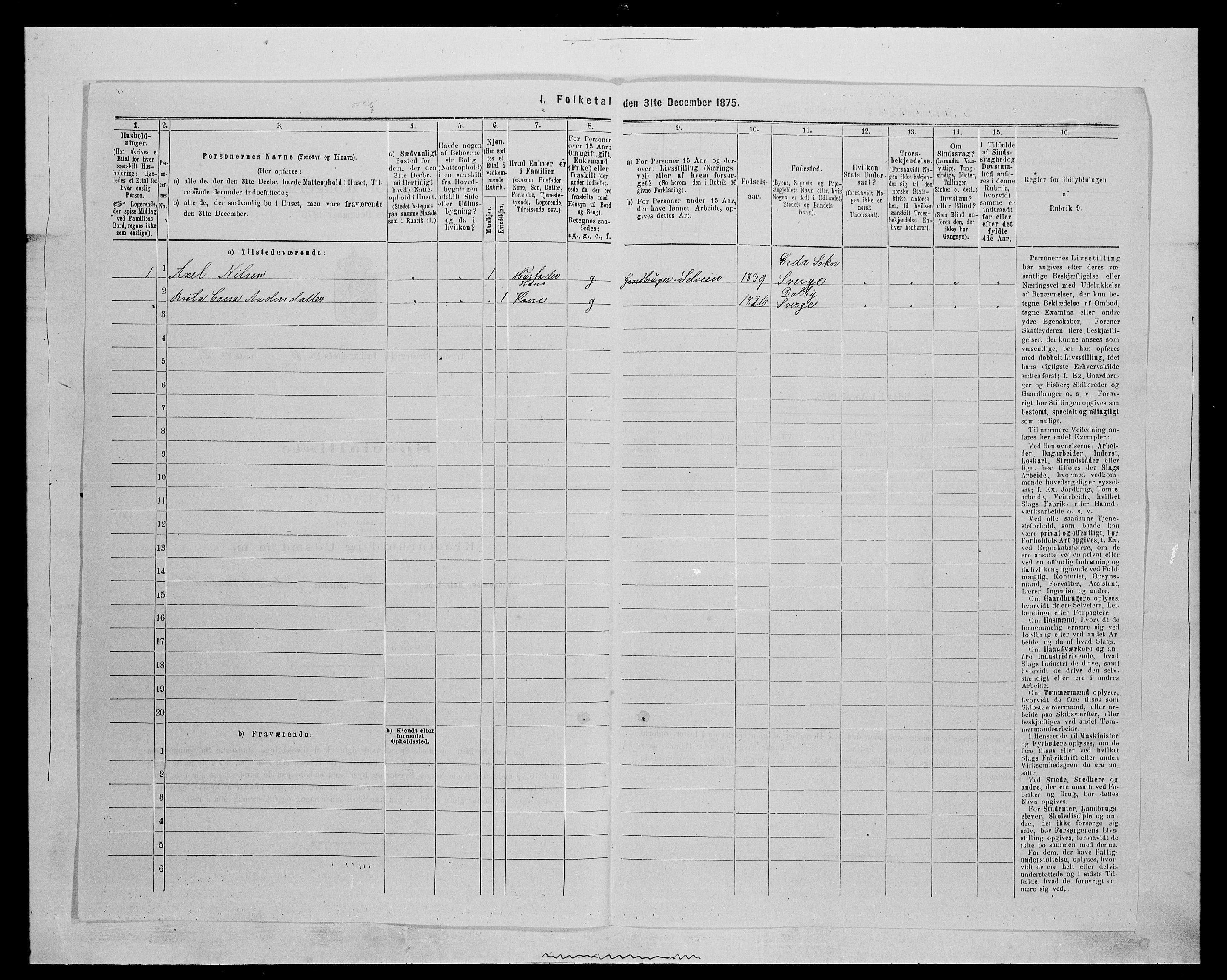 SAH, 1875 census for 0428P Trysil, 1875, p. 762