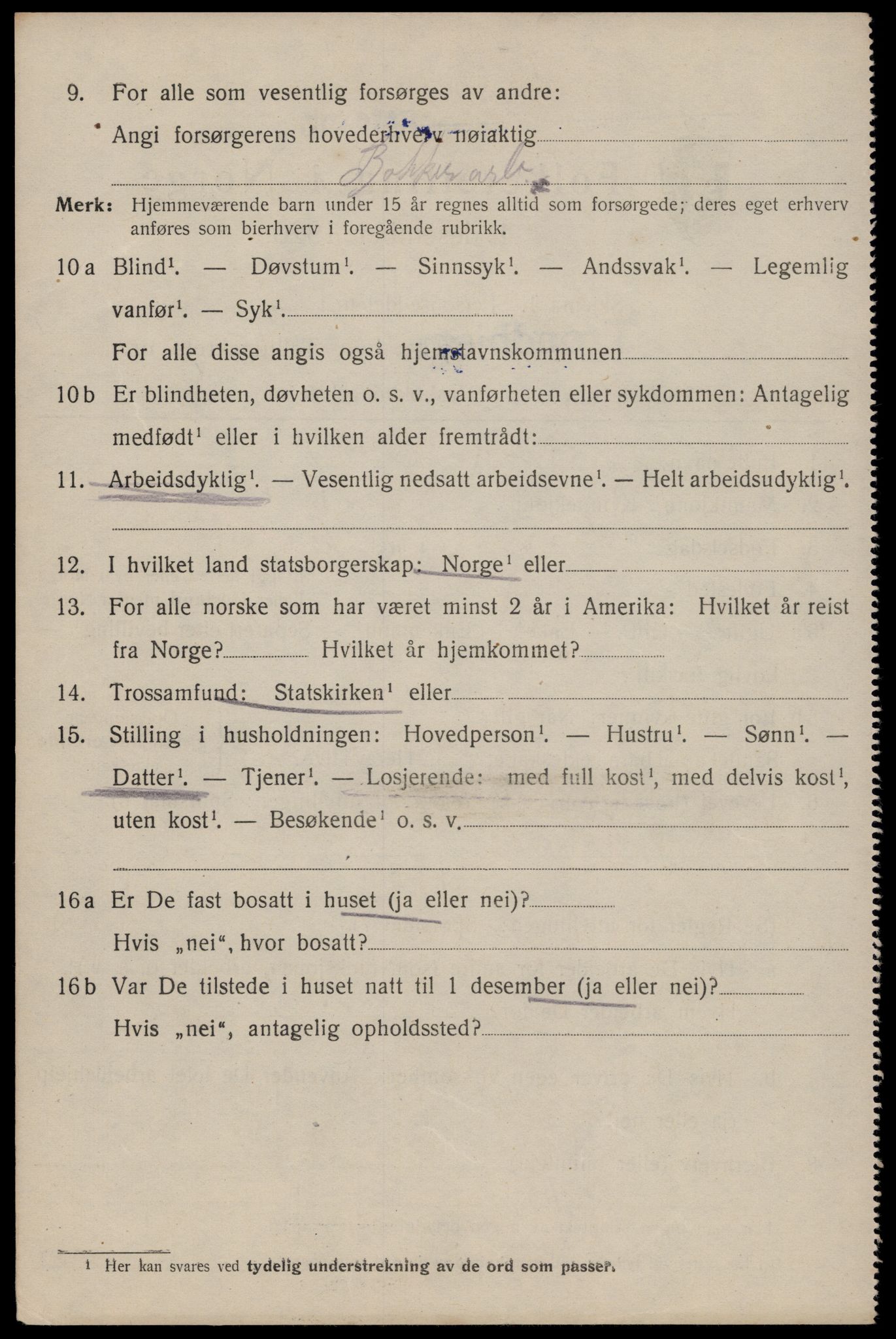 SAT, 1920 census for Trondheim, 1920, p. 120839