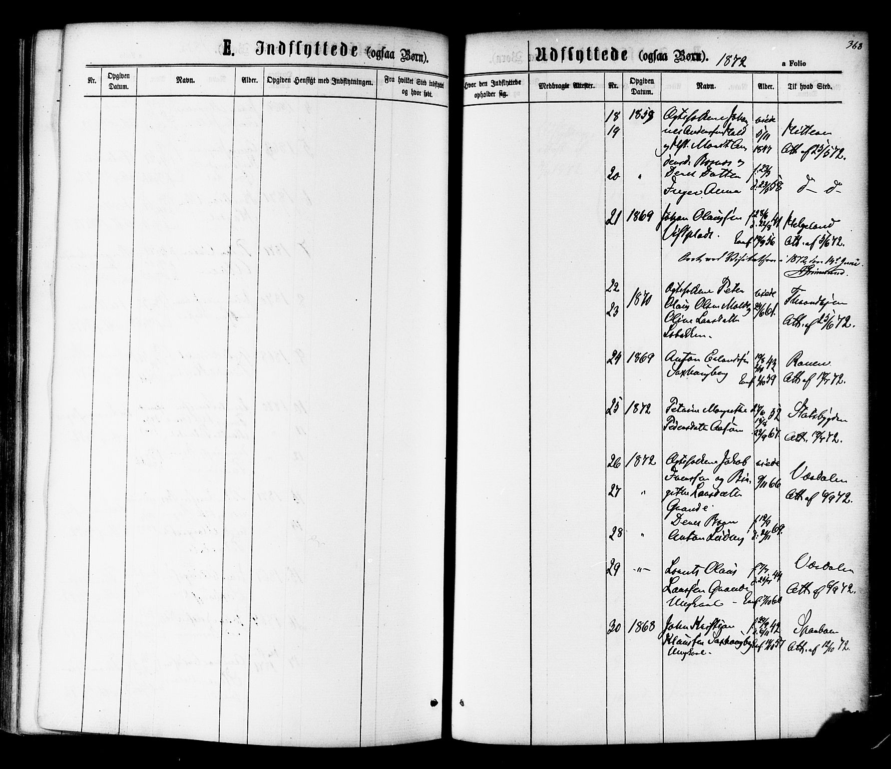 Ministerialprotokoller, klokkerbøker og fødselsregistre - Nord-Trøndelag, SAT/A-1458/730/L0284: Parish register (official) no. 730A09, 1866-1878, p. 368