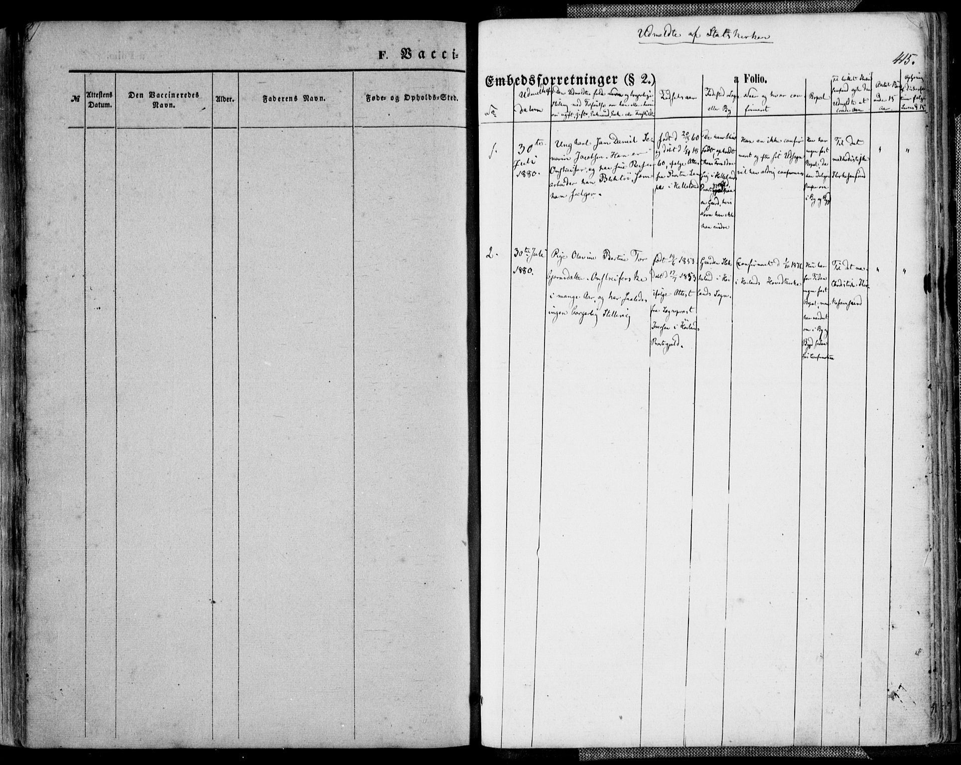 Farsund sokneprestkontor, SAK/1111-0009/F/Fa/L0005: Parish register (official) no. A 5, 1863-1886, p. 415