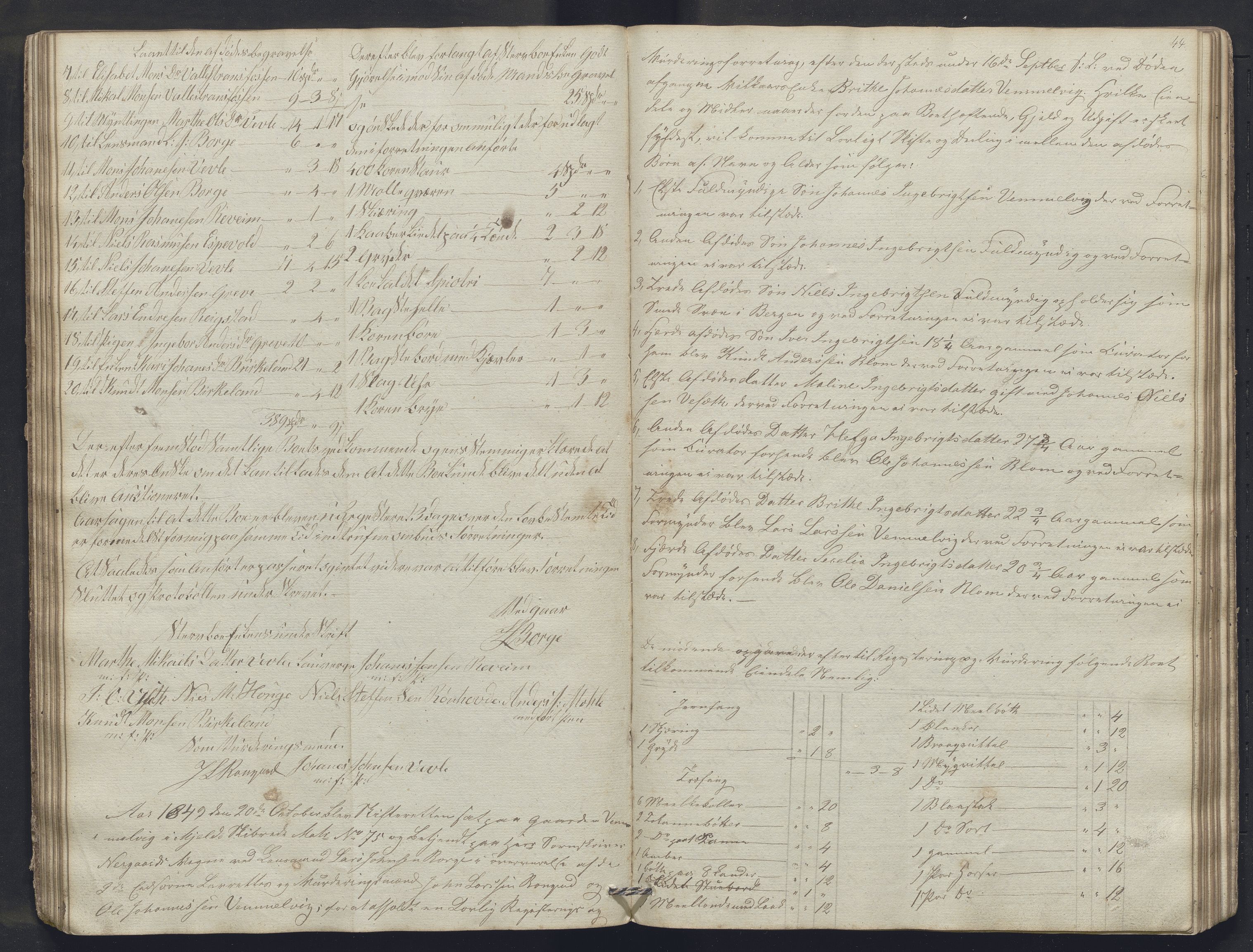 Nordhordland sorenskrivar, AV/SAB-A-2901/1/H/Hb/L0022: Registreringsprotokollar, 1846-1851, p. 44