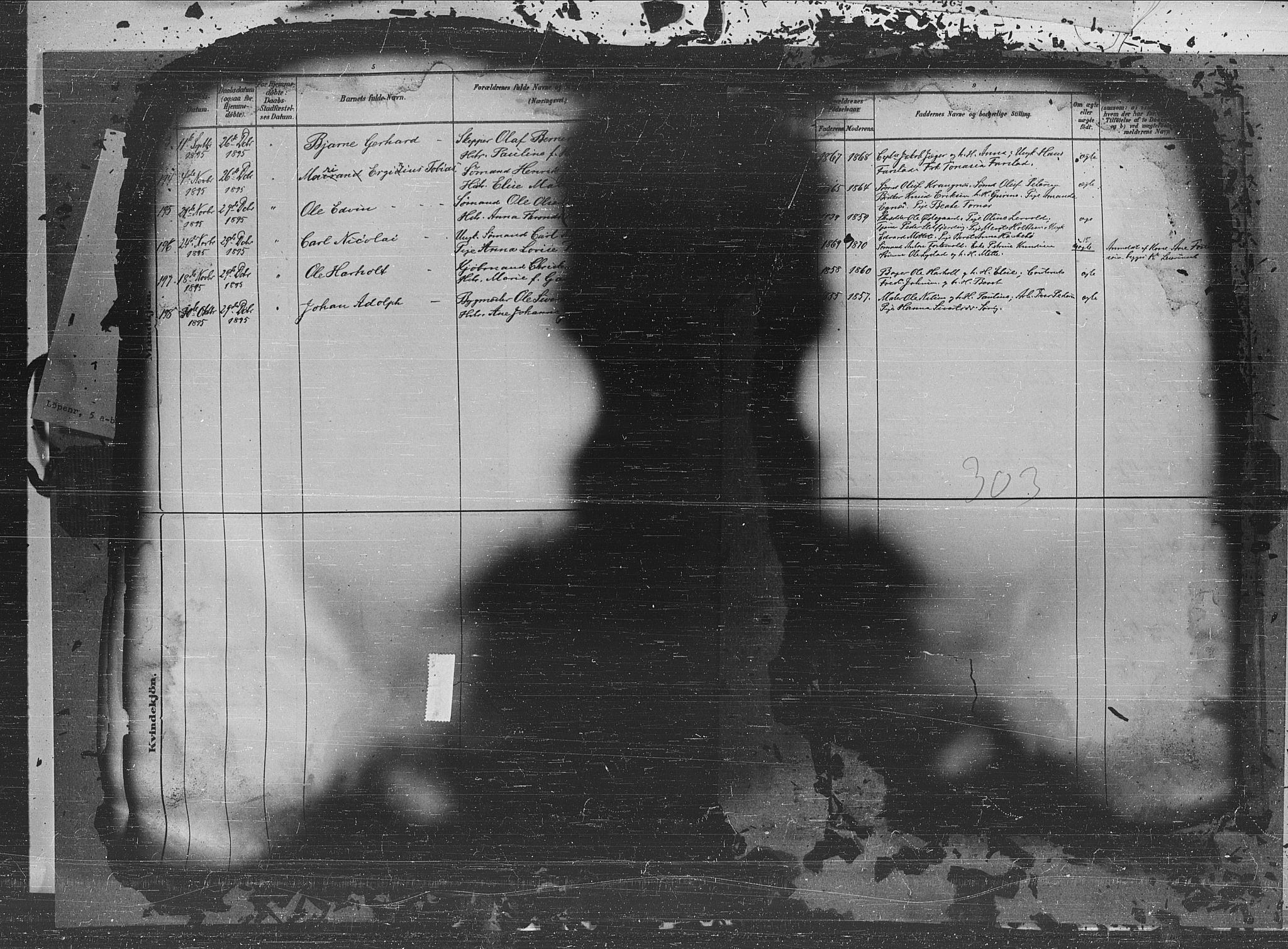 Ministerialprotokoller, klokkerbøker og fødselsregistre - Møre og Romsdal, AV/SAT-A-1454/572/L0851: Parish register (official) no. 572A14, 1880-1897, p. 303
