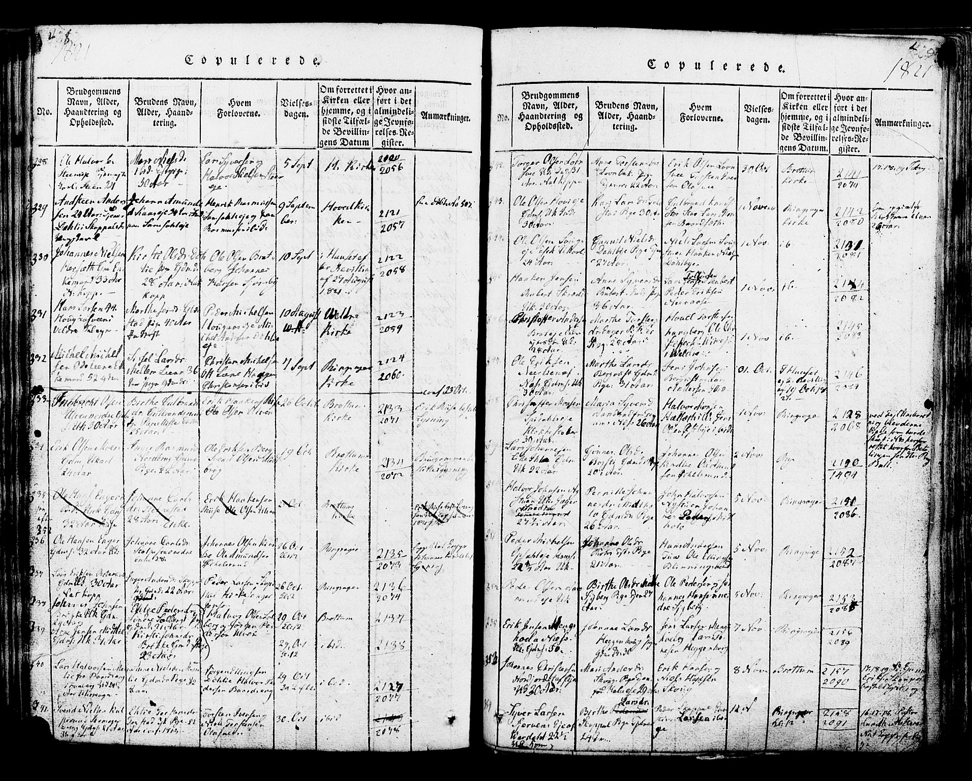 Ringsaker prestekontor, SAH/PREST-014/K/Ka/L0005: Parish register (official) no. 5, 1814-1826, p. 428-429