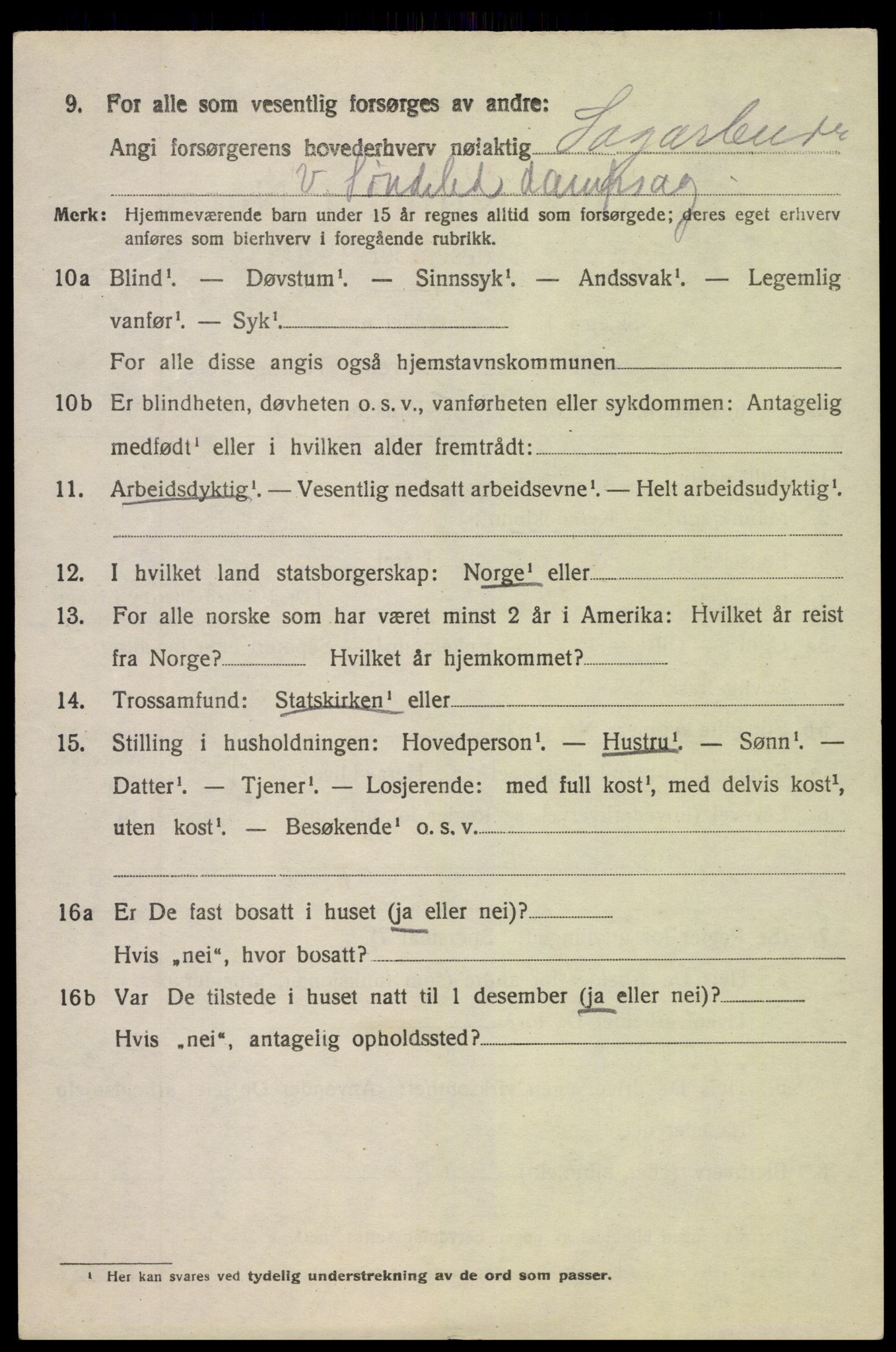 SAK, 1920 census for Søndeled, 1920, p. 6674