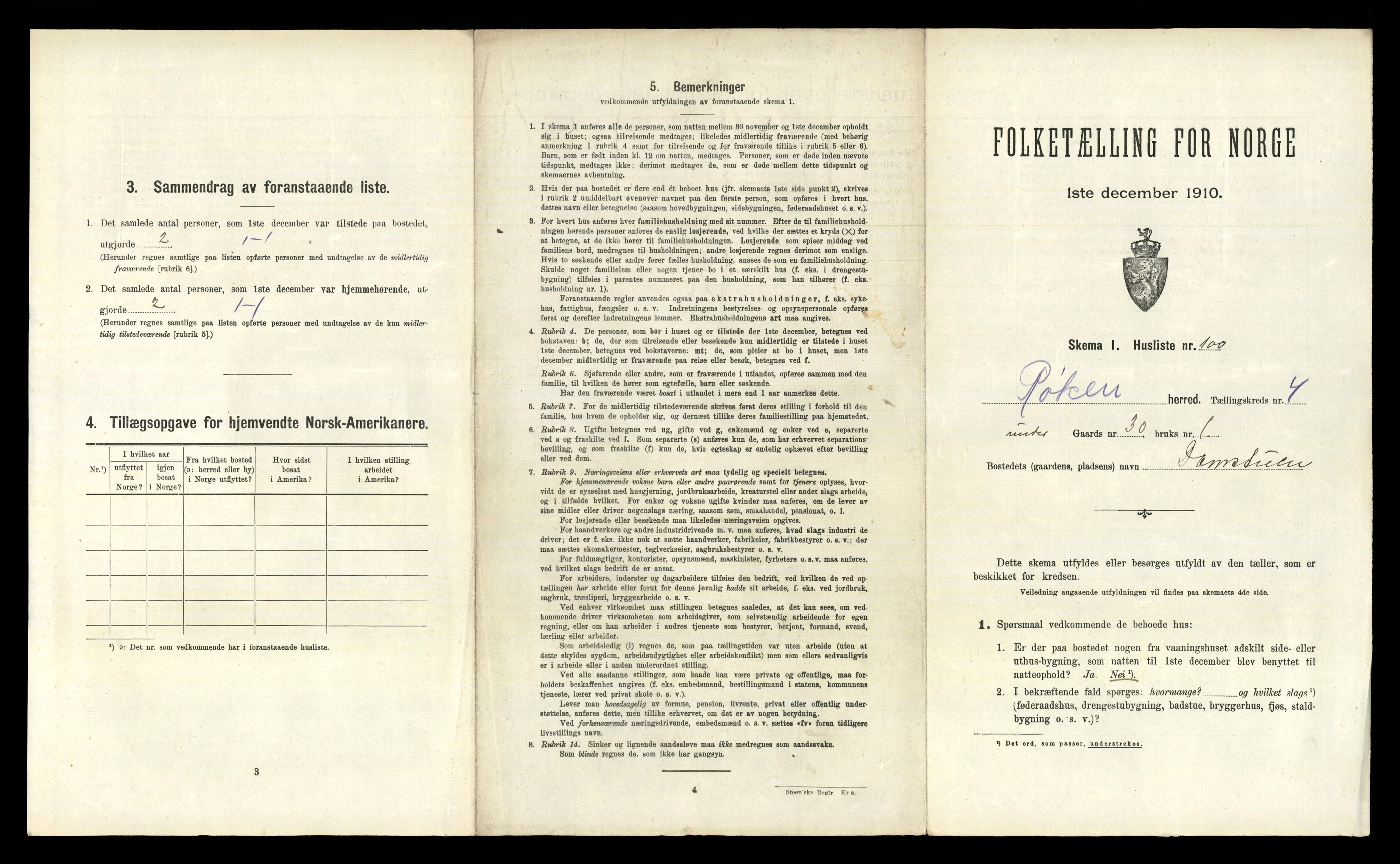 RA, 1910 census for Røyken, 1910, p. 761