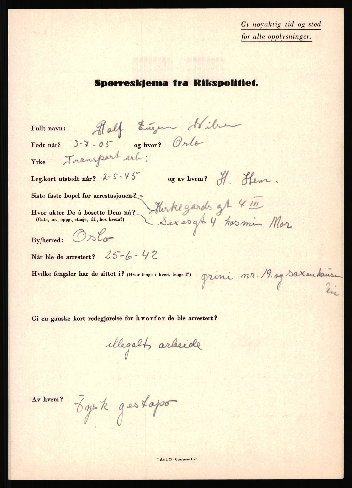 Rikspolitisjefen, AV/RA-S-1560/L/L0012: Mogensen, Øivind - Noraas, Lars, 1940-1945, p. 842