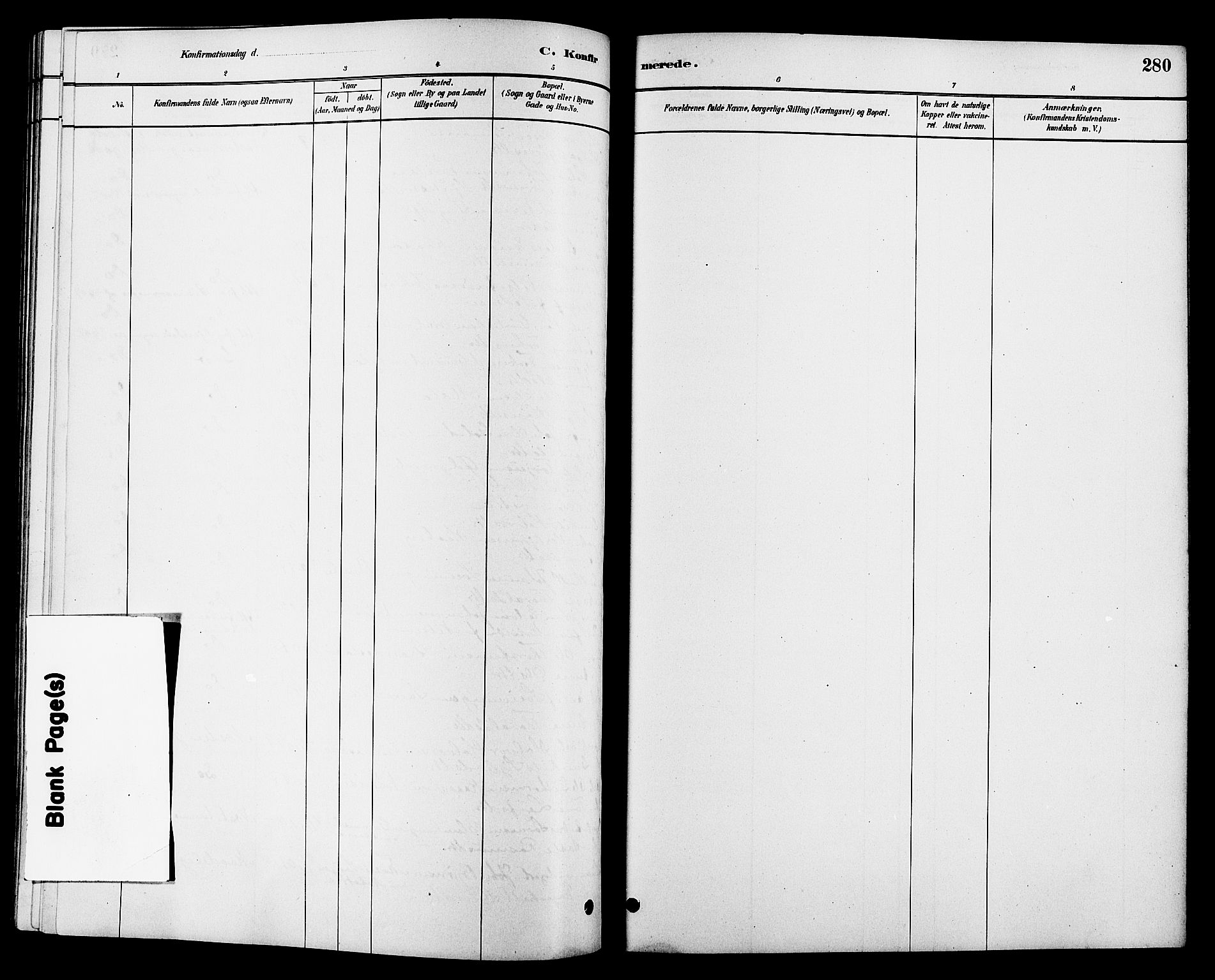 Heddal kirkebøker, SAKO/A-268/G/Ga/L0002: Parish register (copy) no. I 2, 1879-1908, p. 280