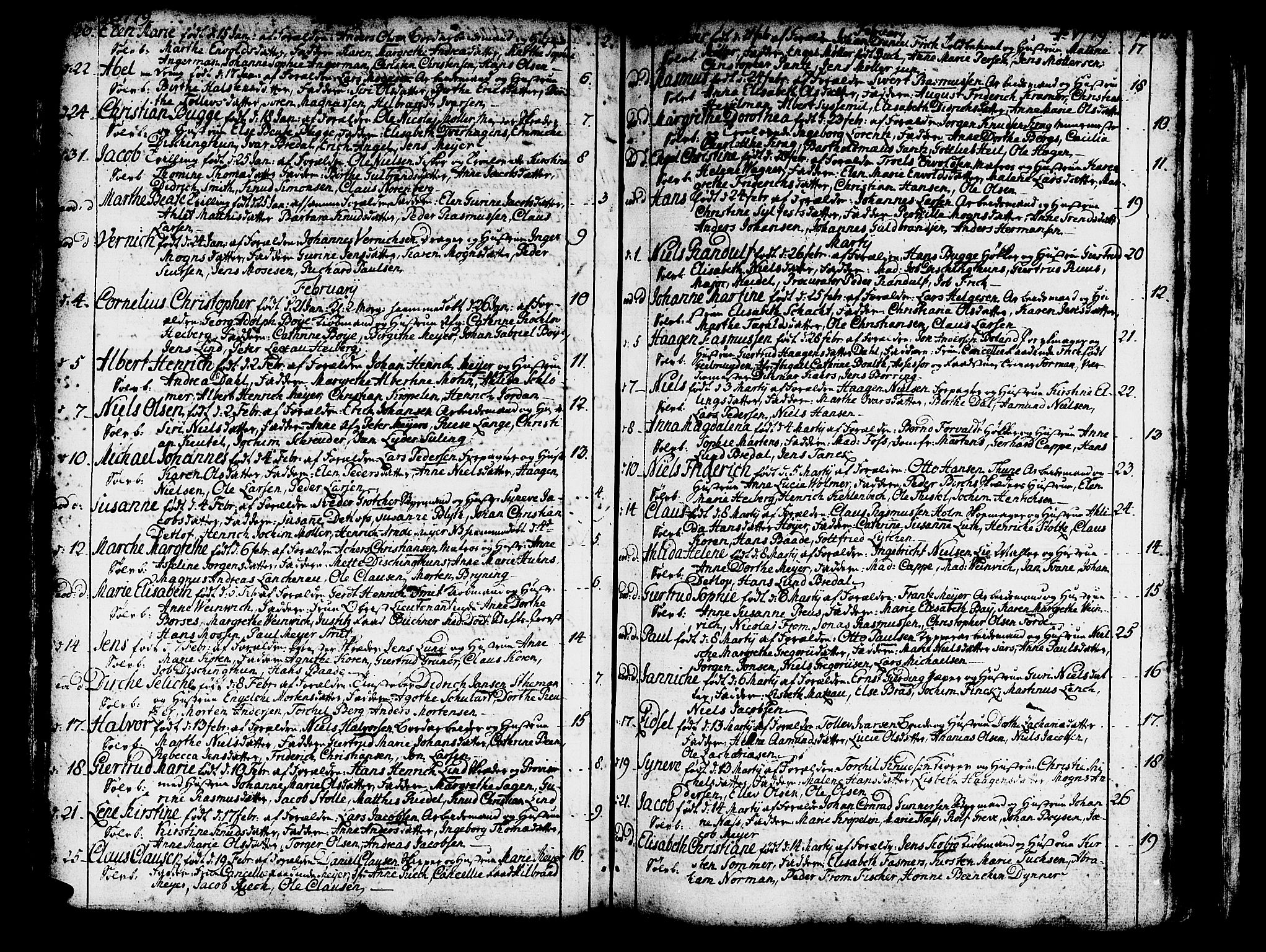 Domkirken sokneprestembete, SAB/A-74801/H/Haa/L0003: Parish register (official) no. A 3, 1758-1789, p. 210-211