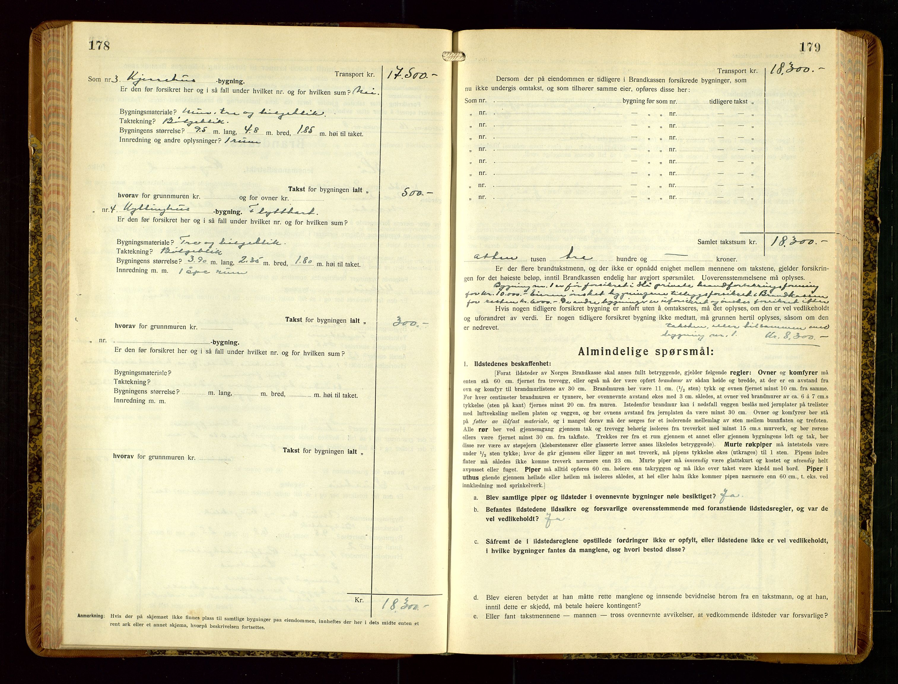 Hå lensmannskontor, AV/SAST-A-100456/Goa/L0006: Takstprotokoll (skjema), 1932-1938, p. 178-179