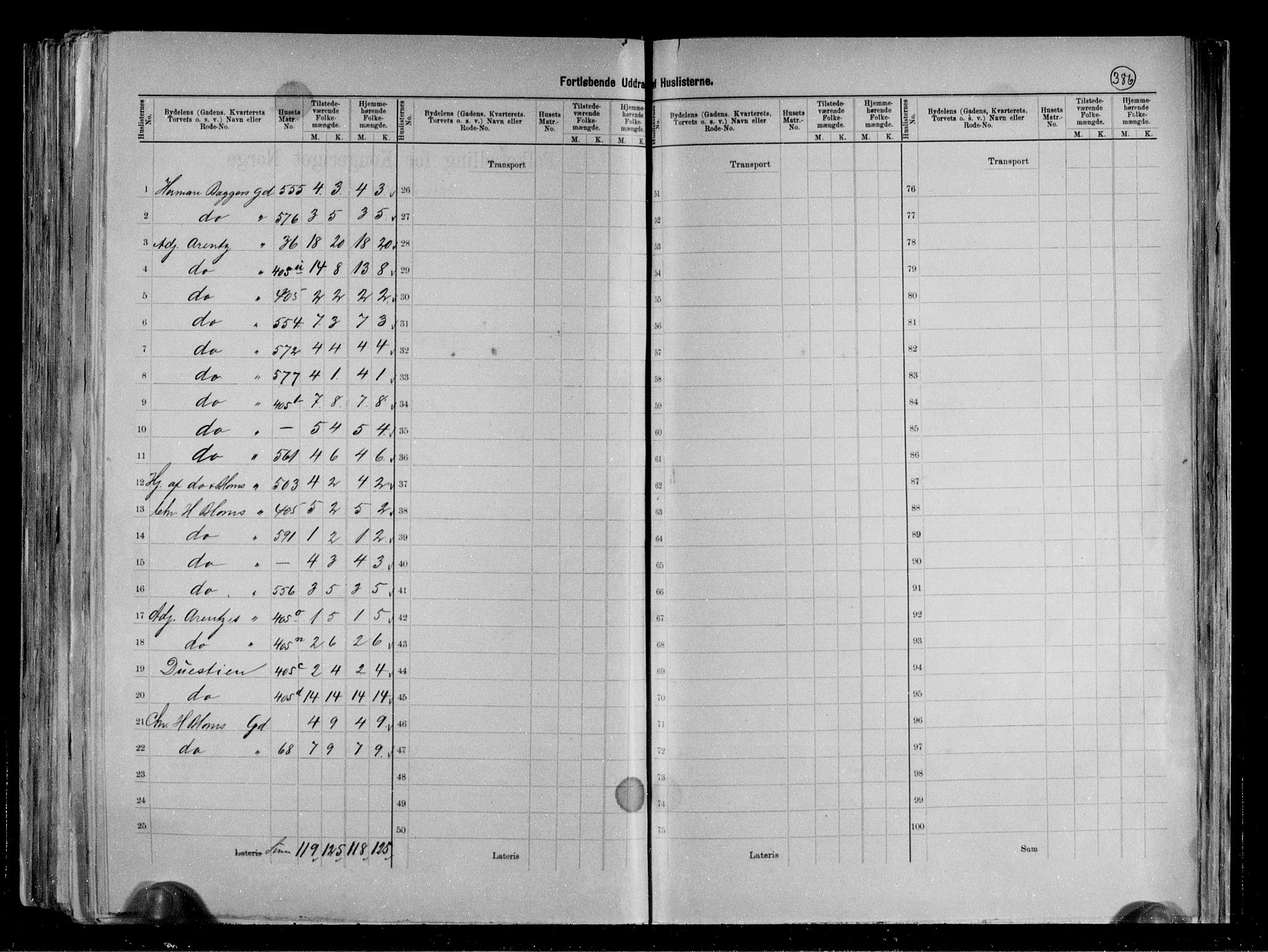 RA, 1891 census for 0806 Skien, 1891, p. 24