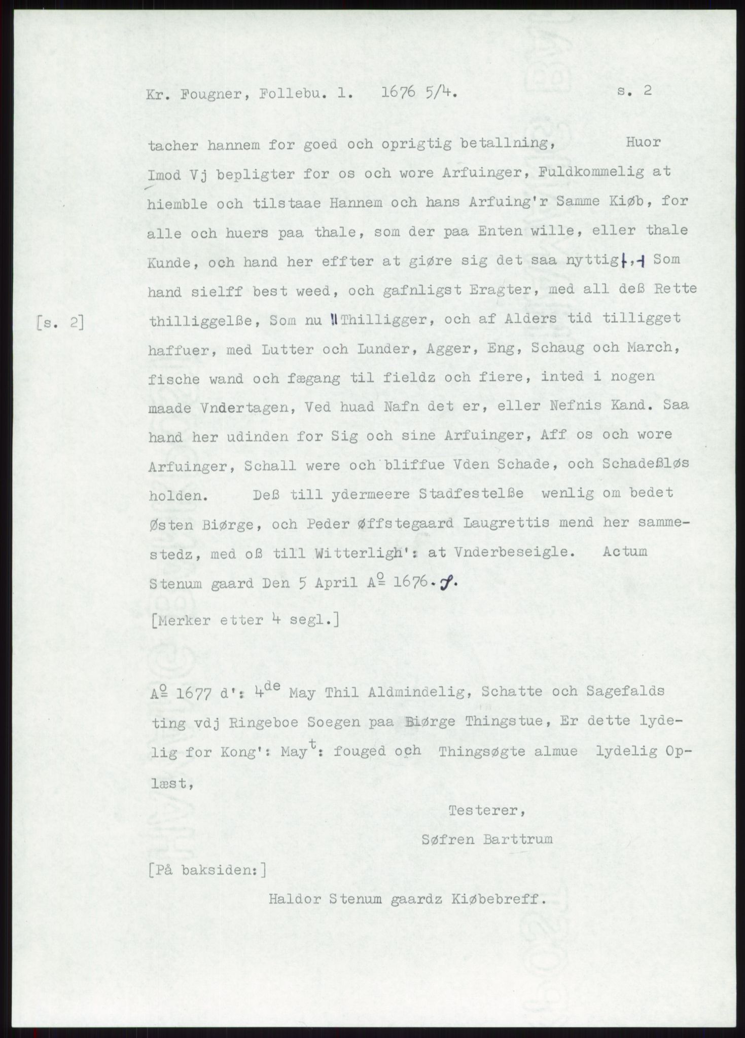 Samlinger til kildeutgivelse, Diplomavskriftsamlingen, RA/EA-4053/H/Ha, p. 2061