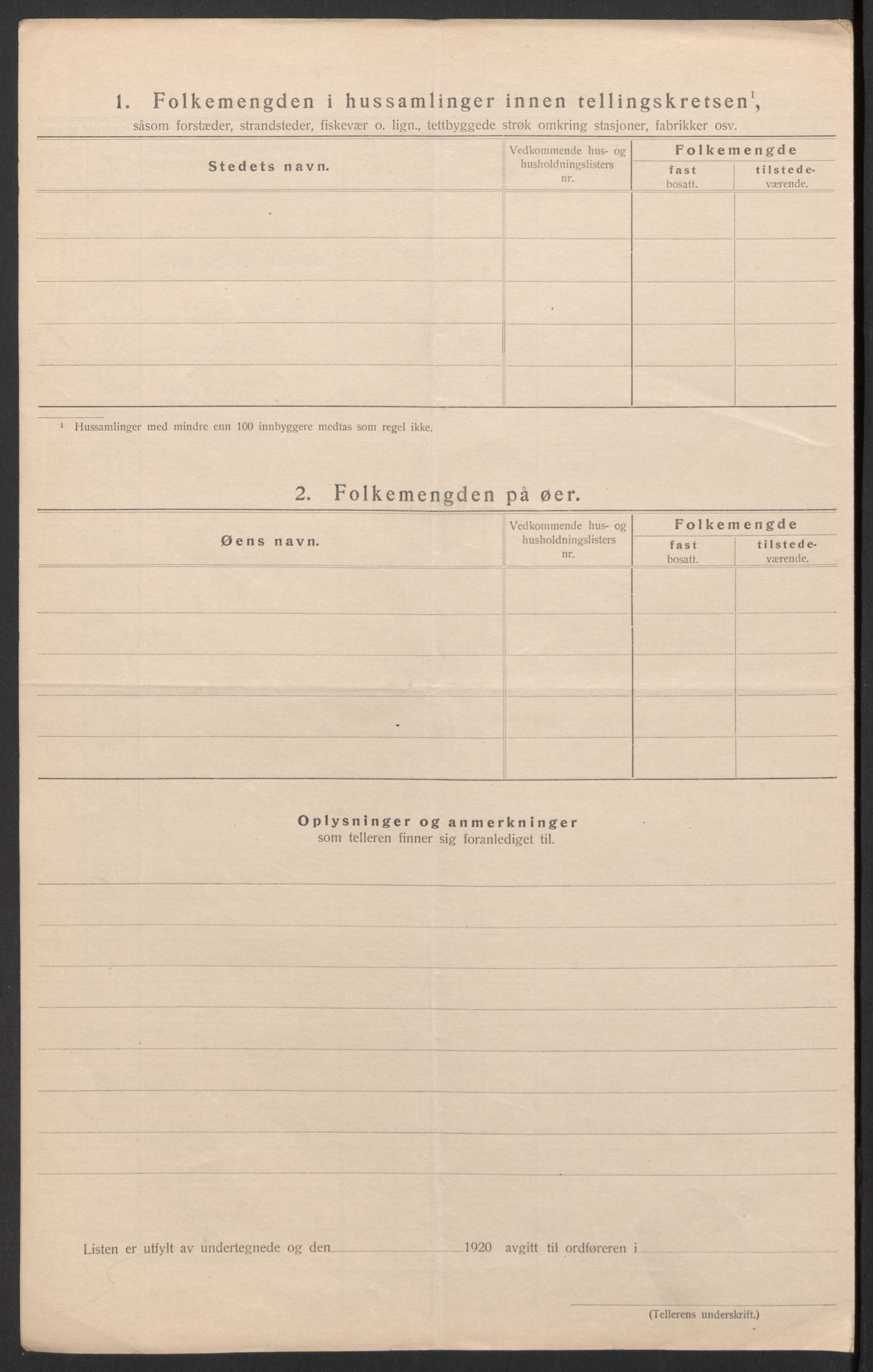 SAH, 1920 census for Tynset, 1920, p. 52