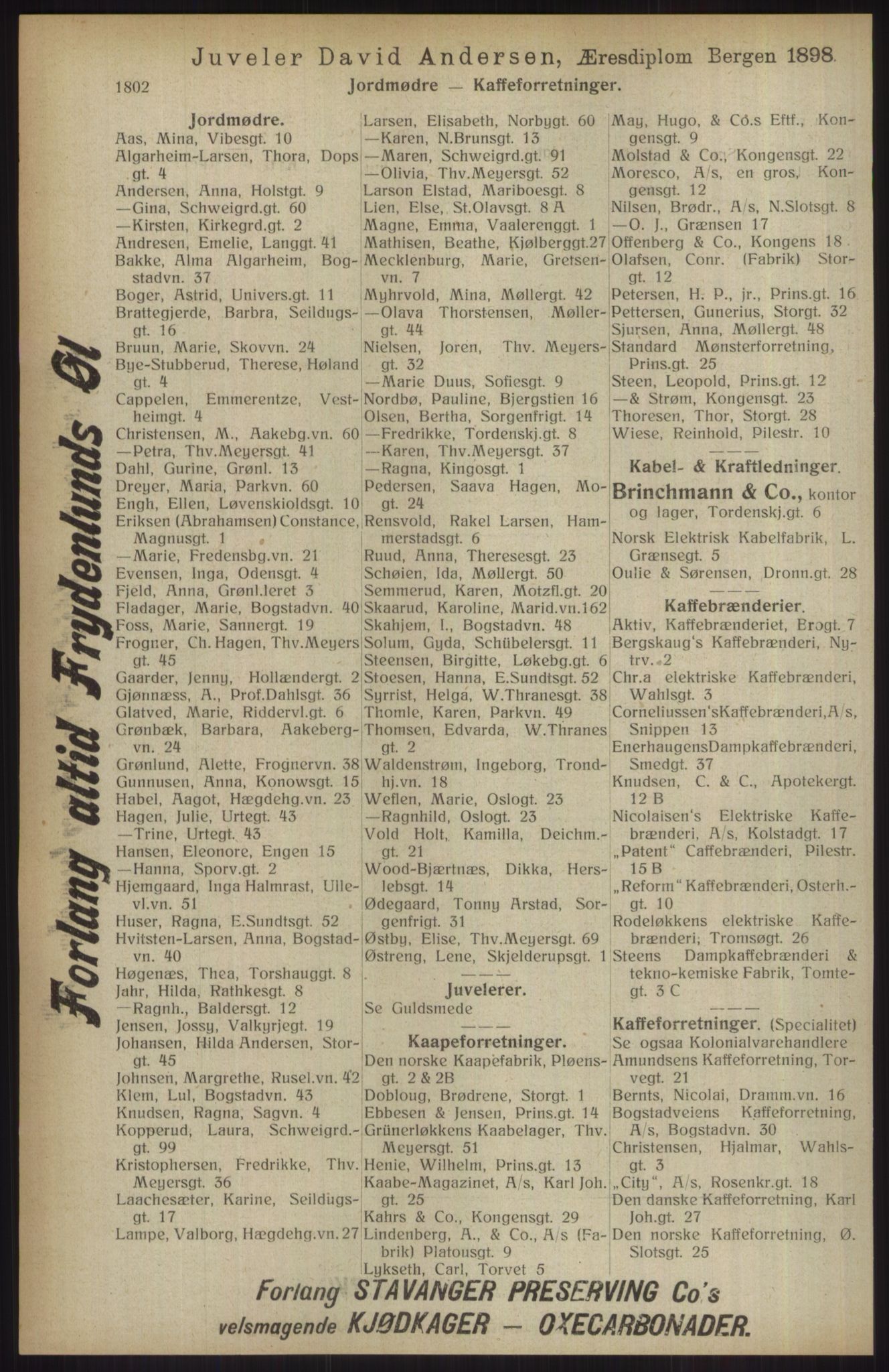 Kristiania/Oslo adressebok, PUBL/-, 1914, p. 1802