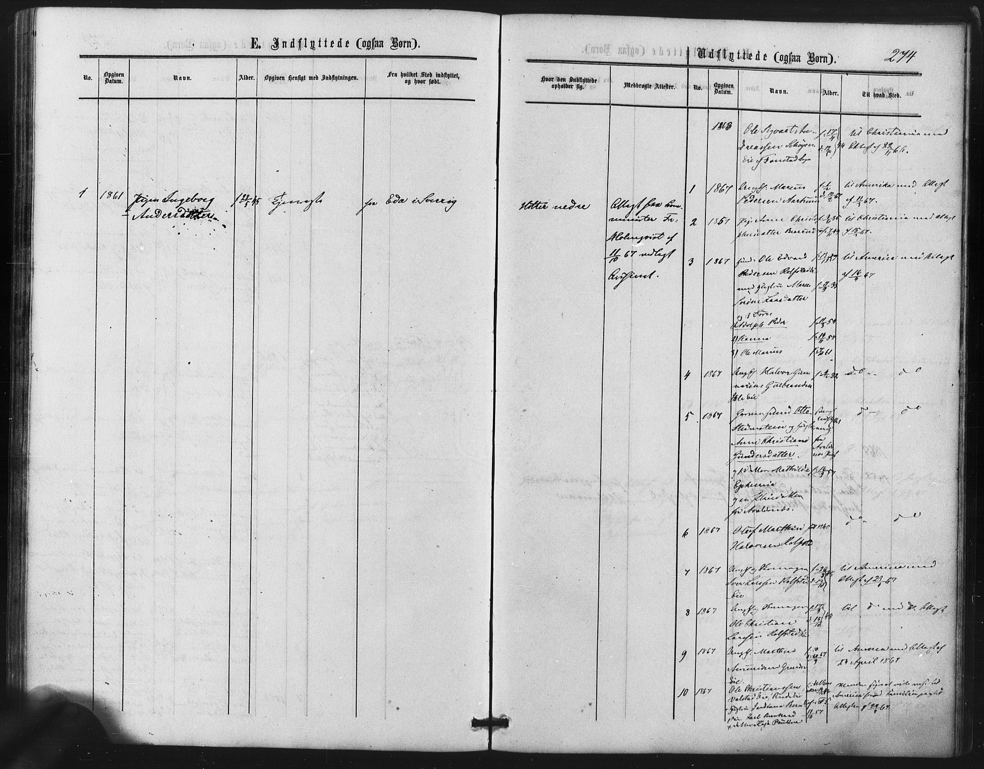 Nes prestekontor Kirkebøker, SAO/A-10410/F/Fb/L0001: Parish register (official) no. II 1, 1859-1882, p. 274