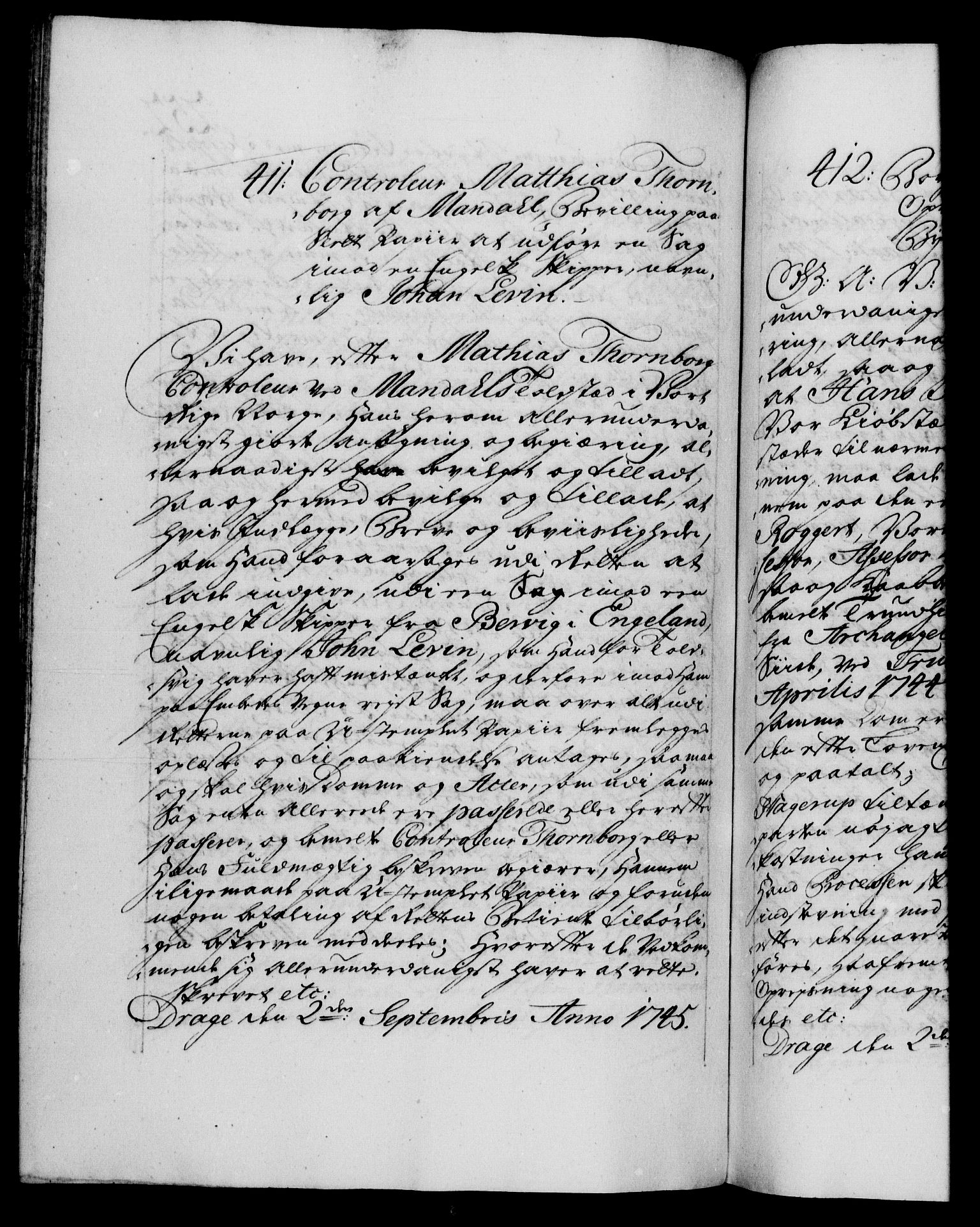 Danske Kanselli 1572-1799, AV/RA-EA-3023/F/Fc/Fca/Fcaa/L0034: Norske registre, 1745-1746, p. 252b