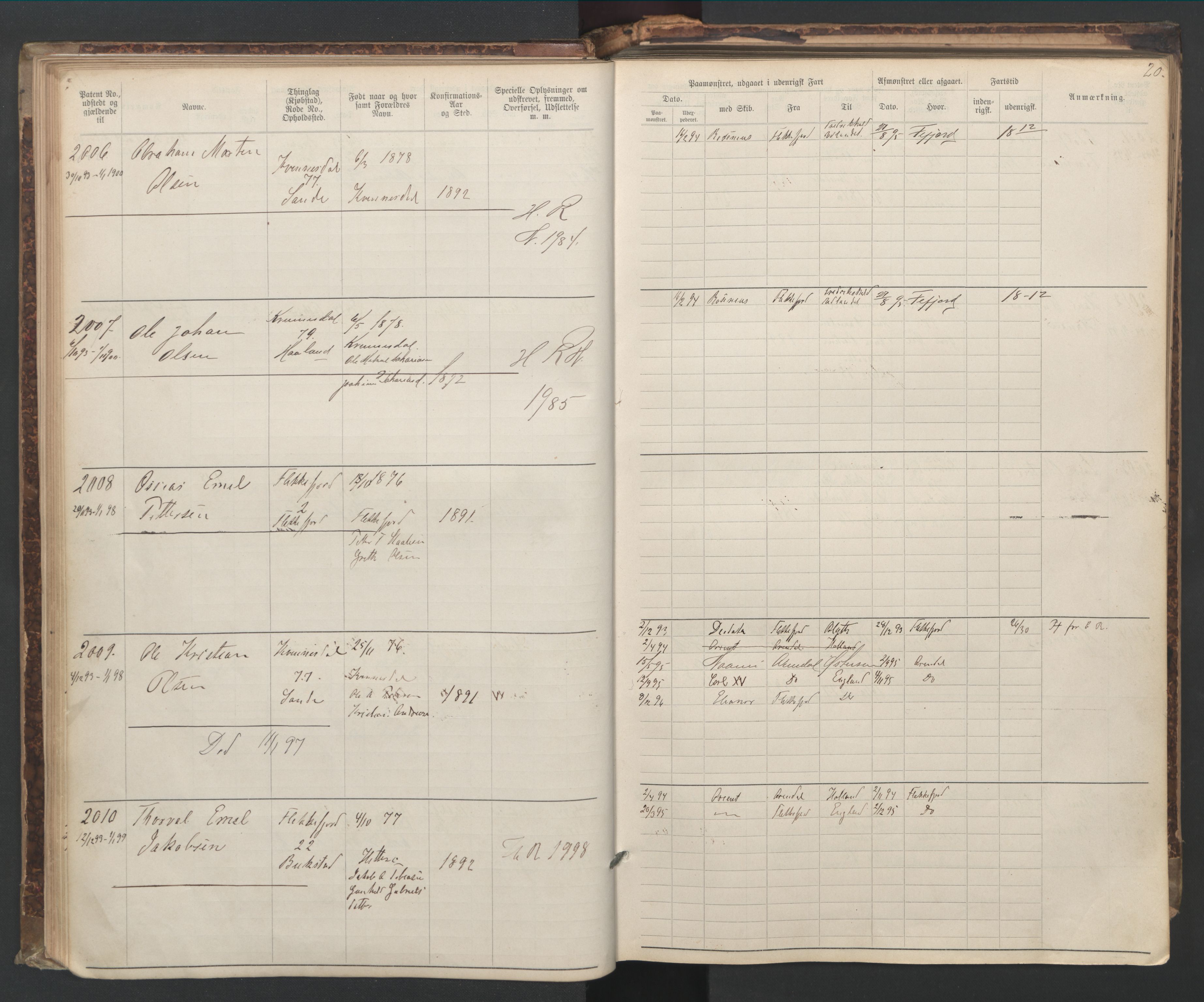 Flekkefjord mønstringskrets, AV/SAK-2031-0018/F/Fa/L0006: Annotasjonsrulle nr 1916-2964 med register, Æ-3, 1891-1948, p. 49