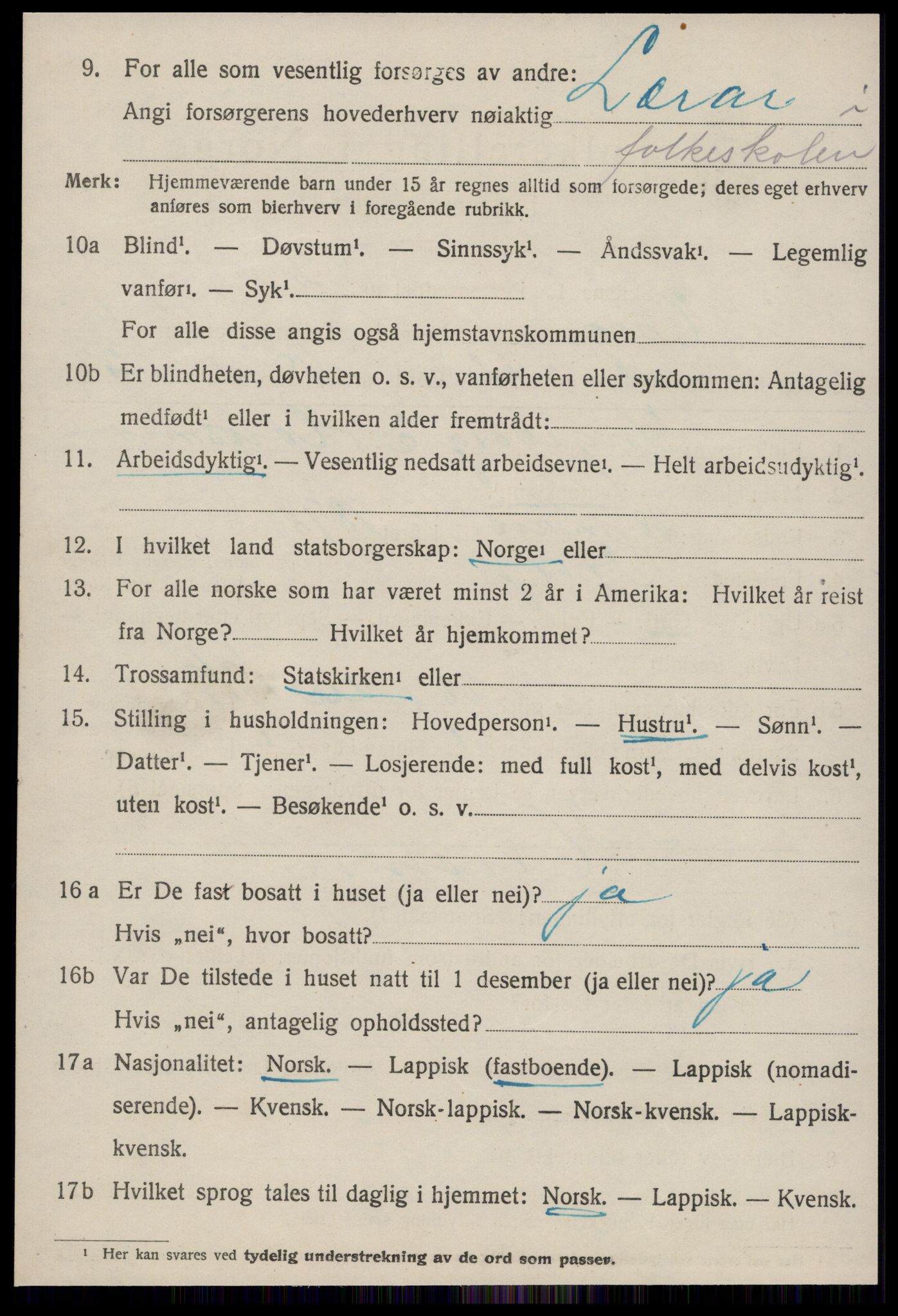 SAT, 1920 census for Horg, 1920, p. 4571