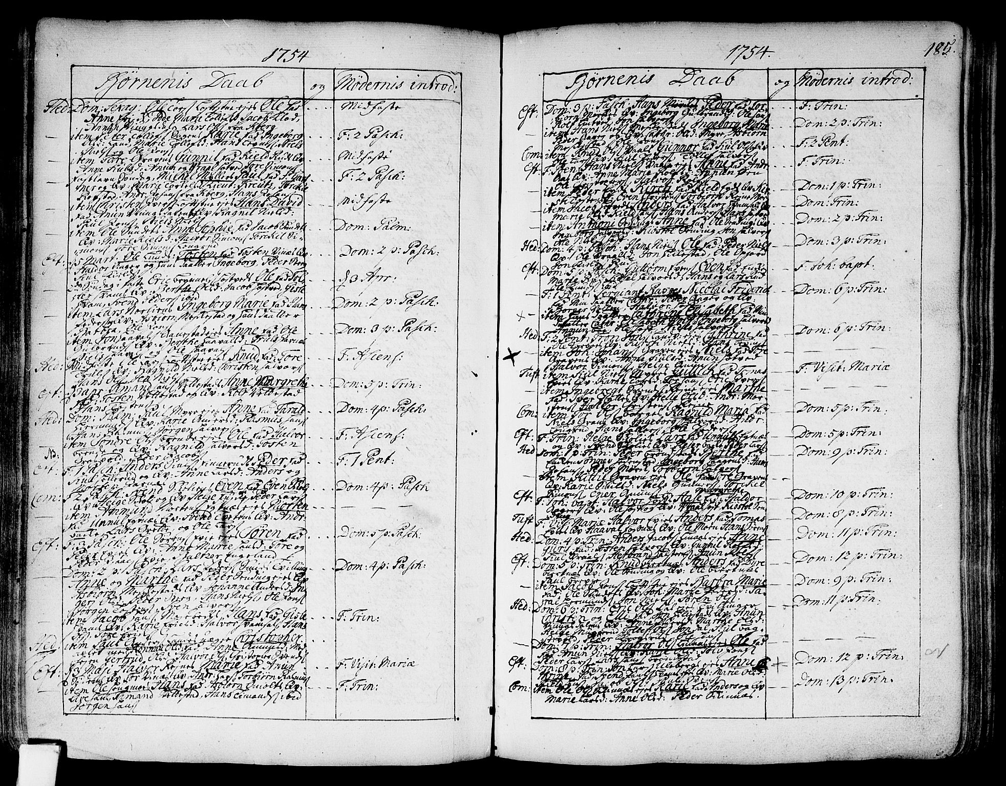 Sandsvær kirkebøker, SAKO/A-244/F/Fa/L0002a: Parish register (official) no. I 2, 1725-1809, p. 185